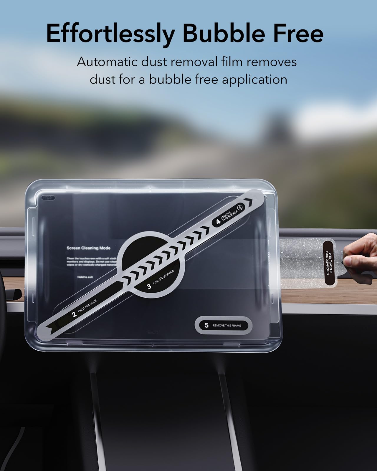 Esr Tempered Glass Screen Protector For Tesla Model Y (2024 2020), Tesla Model 3 (2023 2017), 15 Inch Screen Protector With Alignment Kit, No More Glare & Fingerprint, Tesla Model Y / 3 Accessories