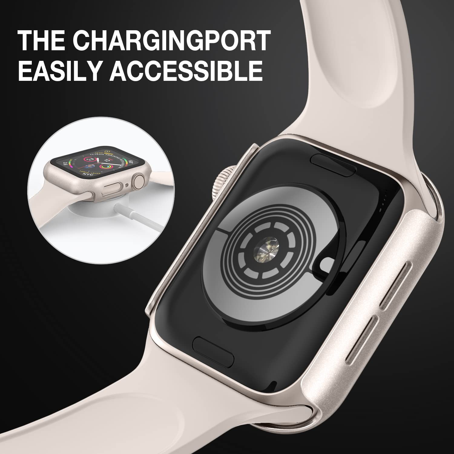 Case Compatible With Apple Watch Series 9 Series 8 Series 7 45Mm With Built In Tempered Glass Screen Protector, All Around Ultra