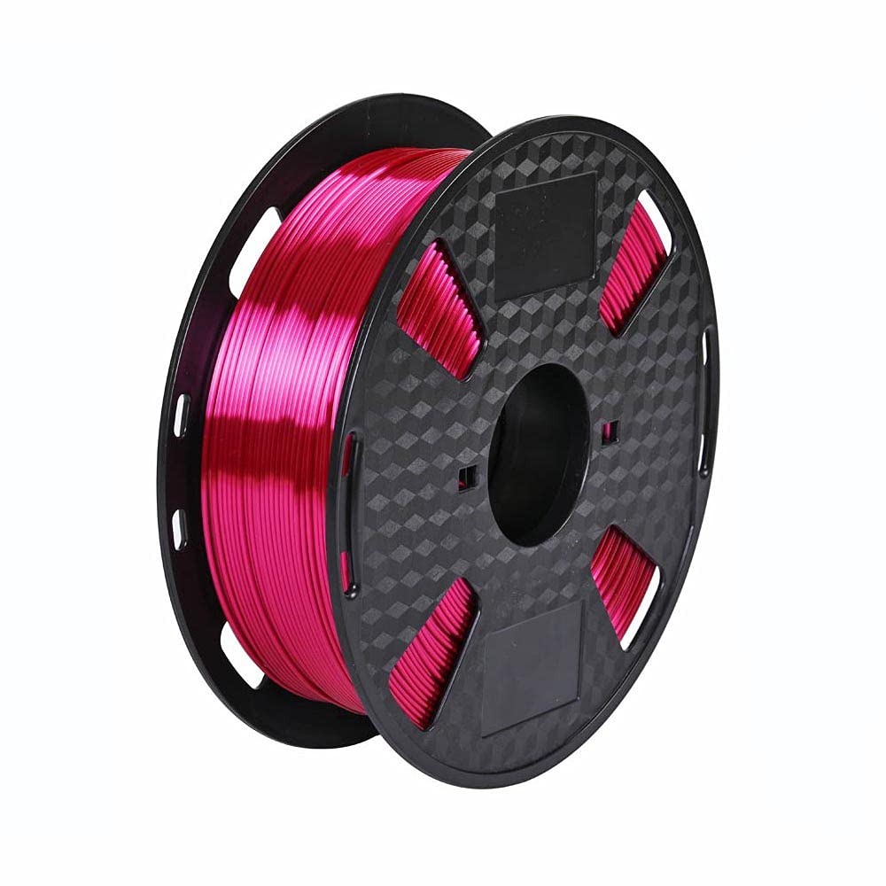 Silk Rose Red Pla 1.75 Mm 3D Printer Filament 1 Kg 2.2 Lbs Silky Shiny Rosy Pink 3D Printing Materials Pla Filament Hzst3D