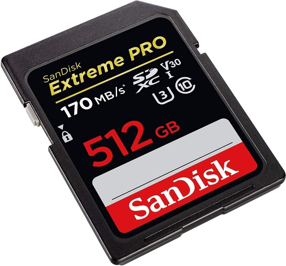 Sandisk 512Gb Extreme Pro Sdxc Uhs I Card   C10, U3, V30, 4K Uhd, Sd Card   Sdsdxxy 512G Gn4In