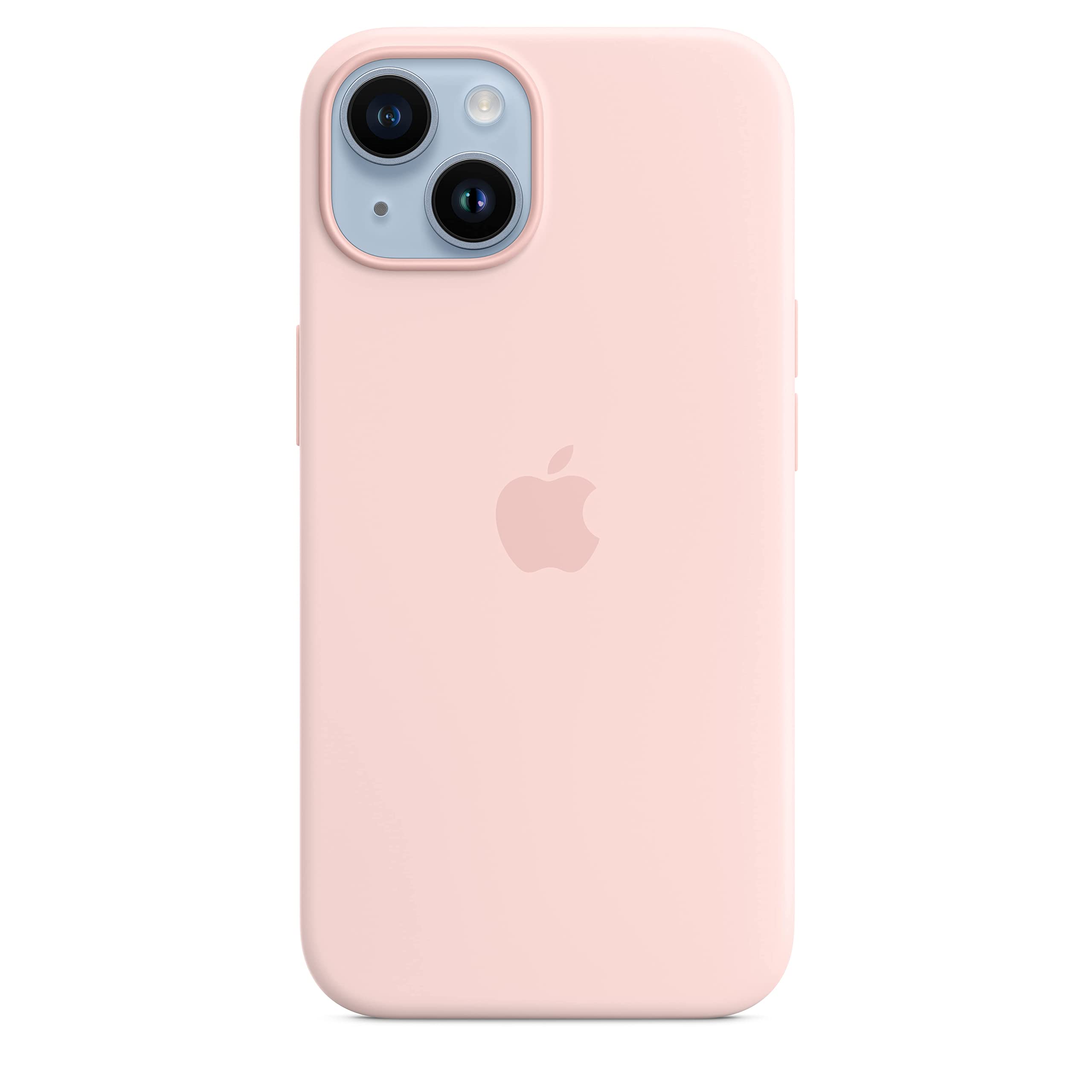 Apple iPhone 14 Silicone Case with MagSafe  Chalk Pink