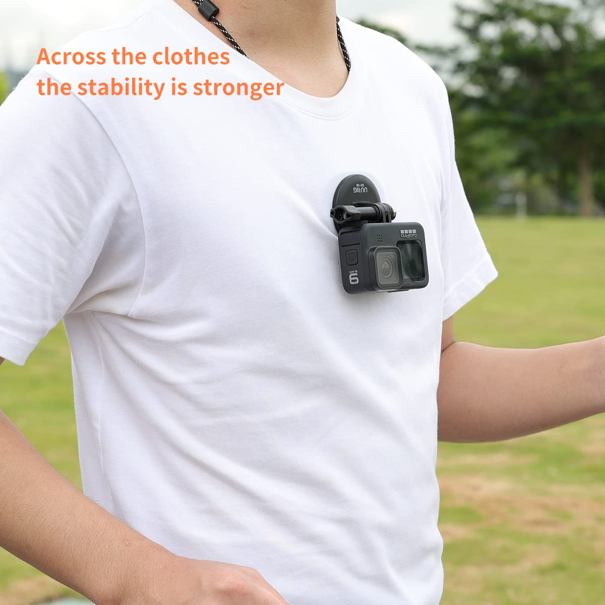 Magnetic Neck Selfie Holder For Gopro, Action Camera Mount Quick Release Plate, Chest Shoulder Support Angle With Joint Mount, For Go Pro Max Hero 11 10 9 8 7 Insta360 Dji Action Iphone Android
