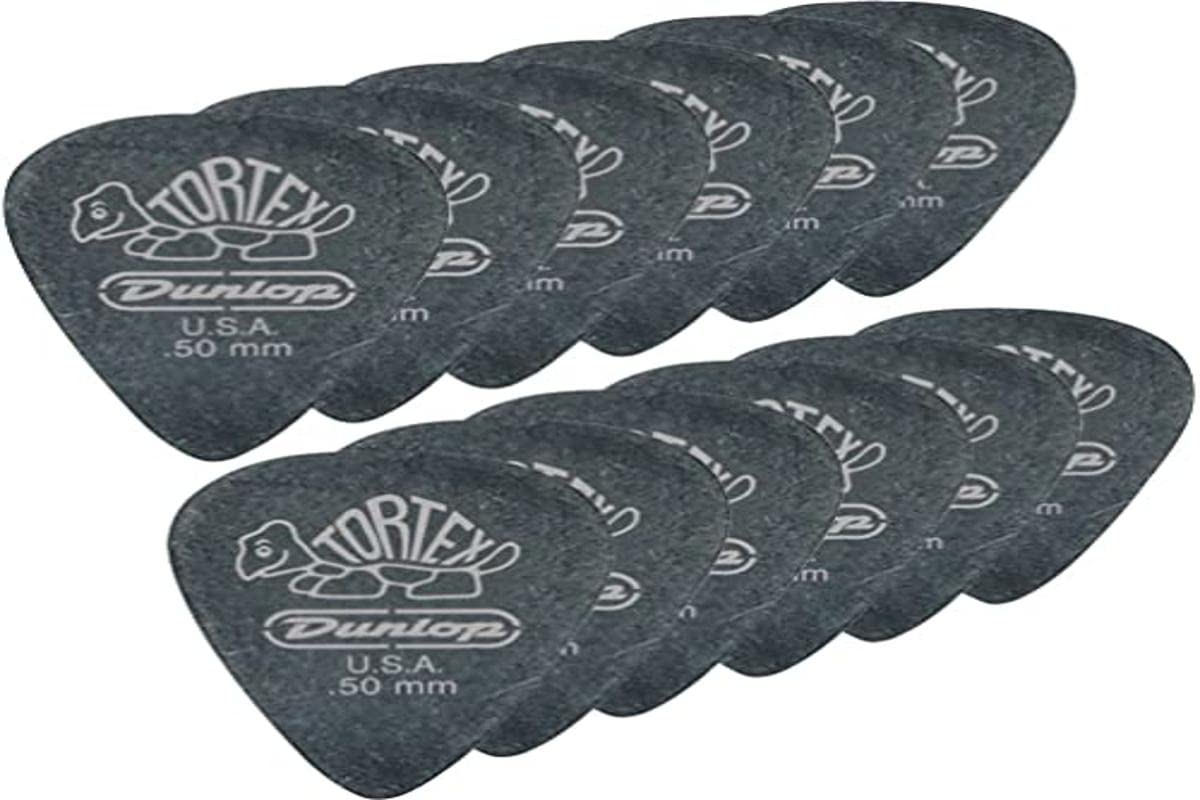 Dunlop Tortex Pitch Black Standard Guitar Picks 1 Dozen .73 Mm