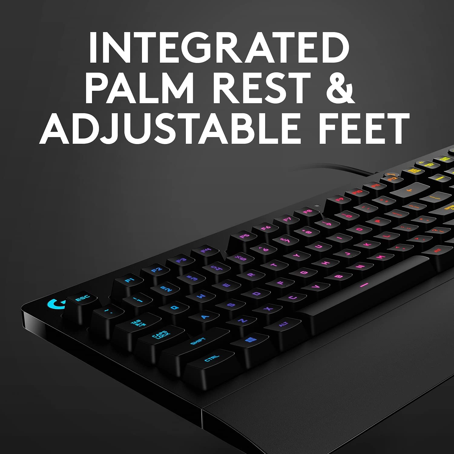 Logitech G213 Gaming Keyboard With Dedicated Media Controls, 16.8 Million Lighting Colors Backlit Keys, Spill Resistant And Dura