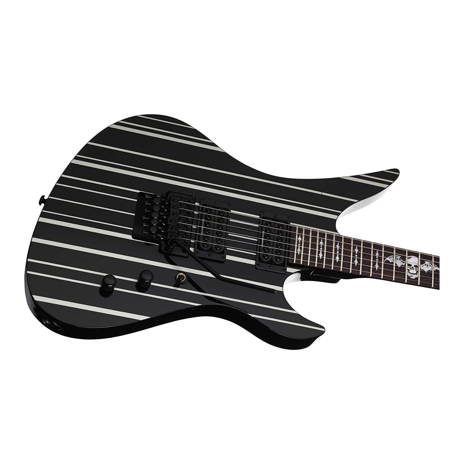 Schecter 6 String Solid Body Electric Guitar, Gloss Black (1739)