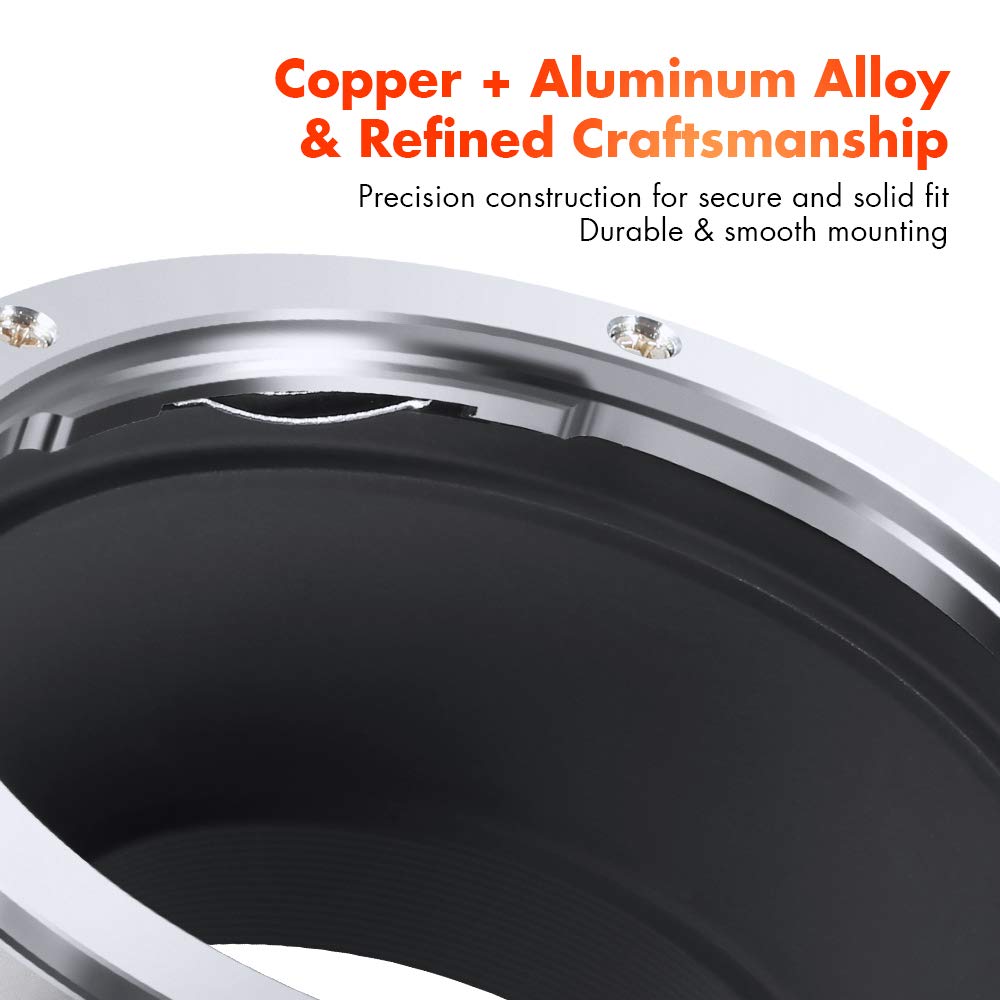 K&F Concept Lens Adapter Compatible For Canon Eos (Ef/Ef S) D/Slr Lens To Micro Four Thirds (Mft, M4/3) Mount Mirrorless Camera Body With Matting Varnish Design