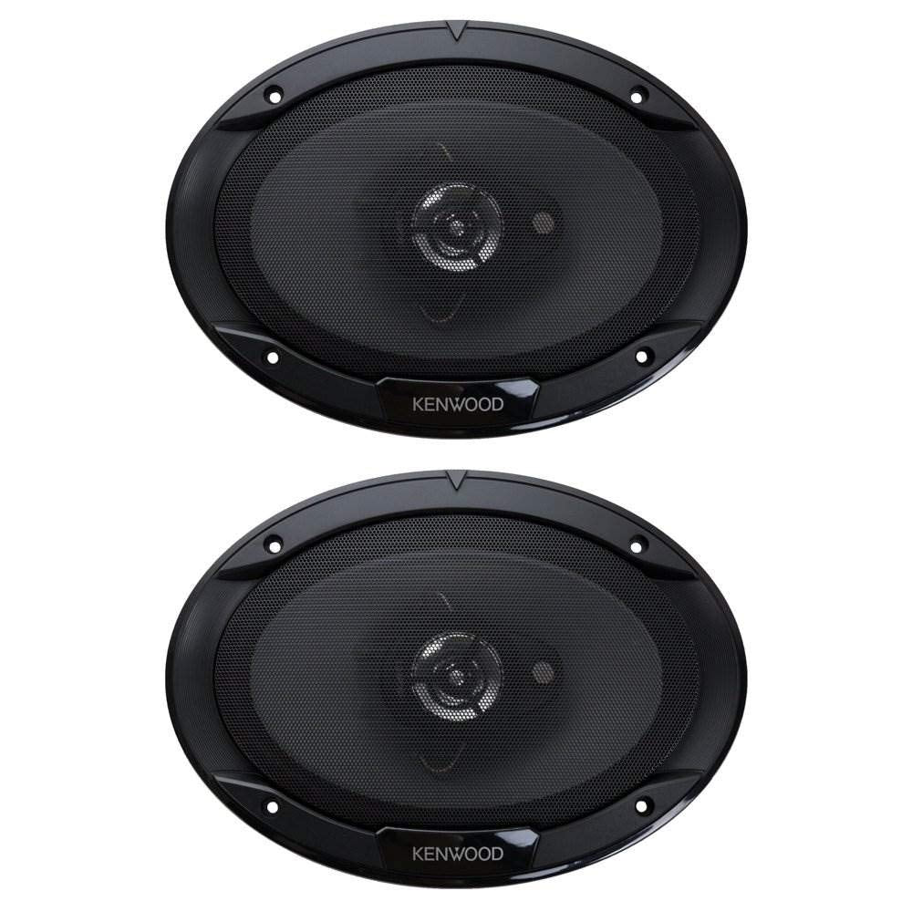 Kenwood Kfc 6966S 6 X 9 Inch 400 Watt 3 Way Flush Mount Coaxial Car Speaker Easy Installation   Pair