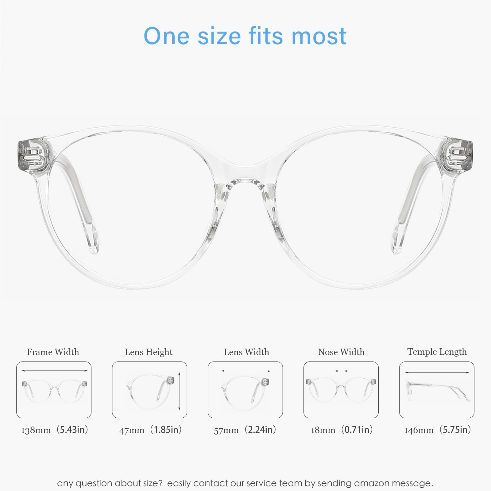 Anrri Blue Light Blocking Glasses,Blue Light Filter Computer Glasses Women Men Clear Eyewear