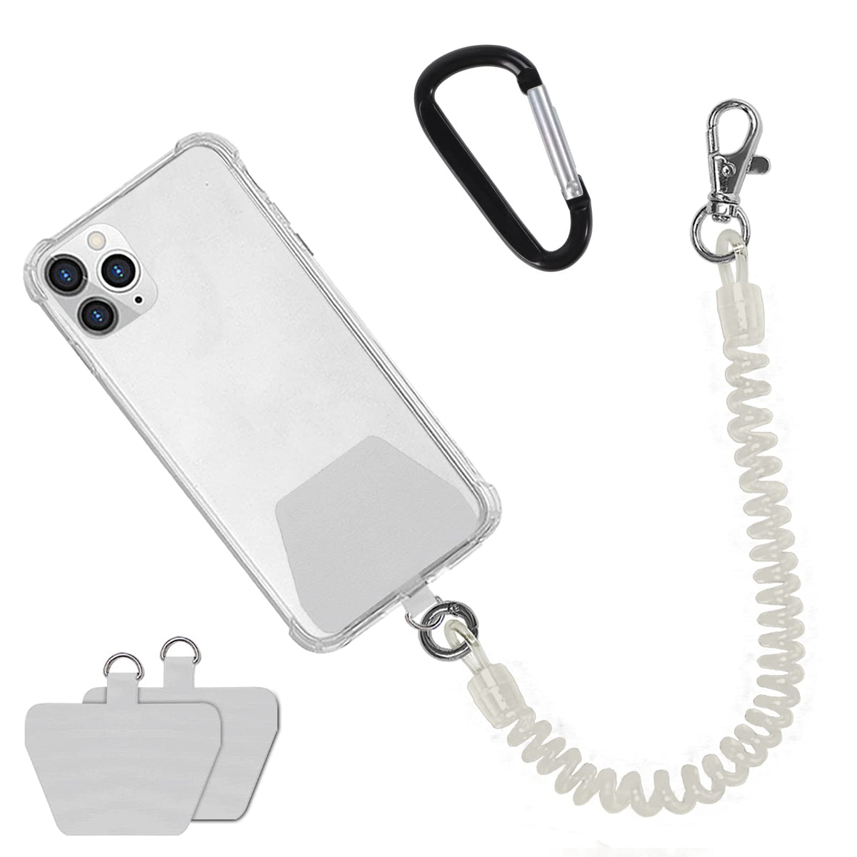 Doormoon Phone Tether With Patch, Universal Straps 2 Pcak Anchor For Skiing Kayaking Fishing Paddles Anti Drop Lanyard Compatibl
