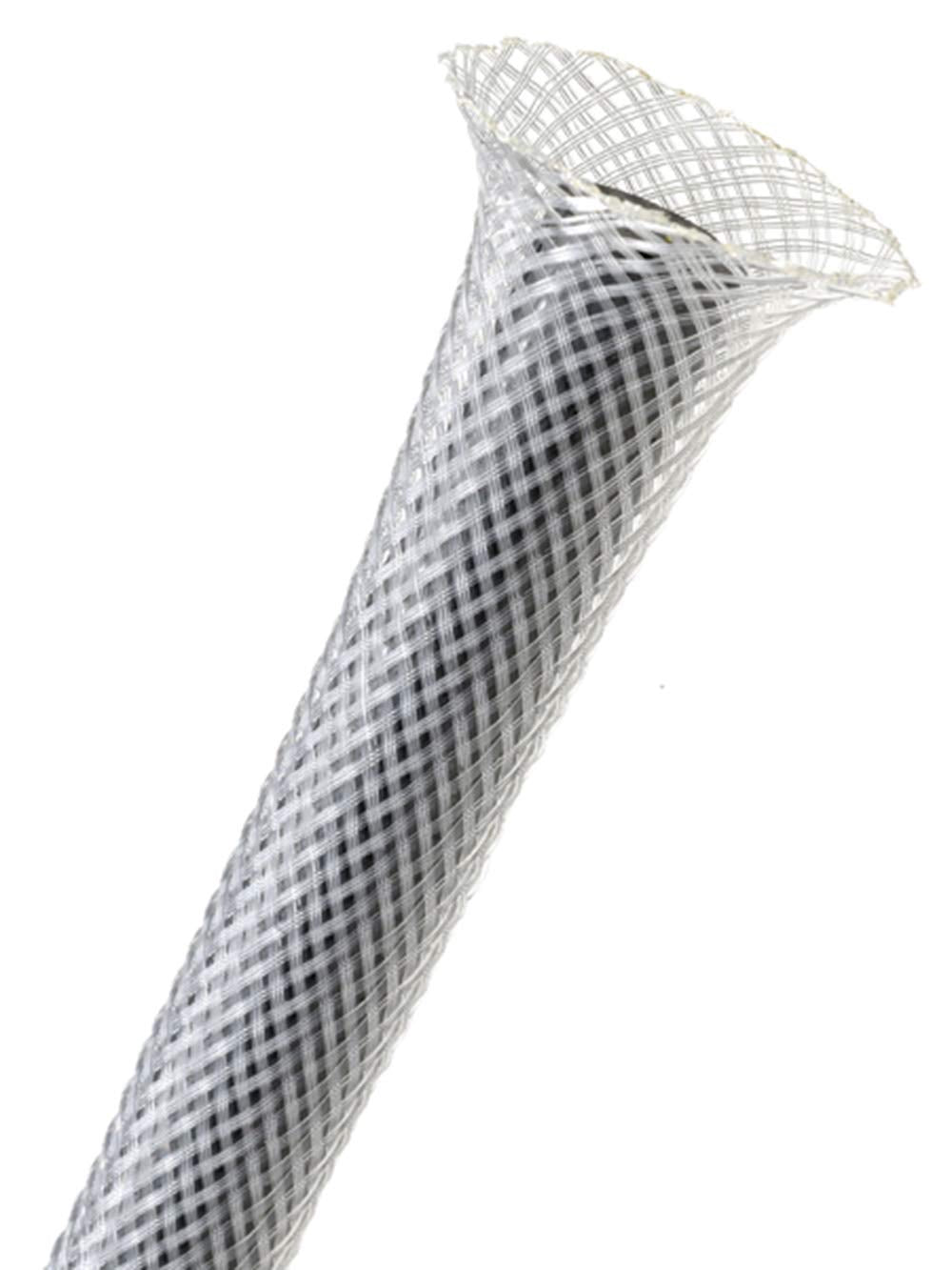 1.5 PET Expandable Braided Sleeving - Color: Clear - Length: 65FT
