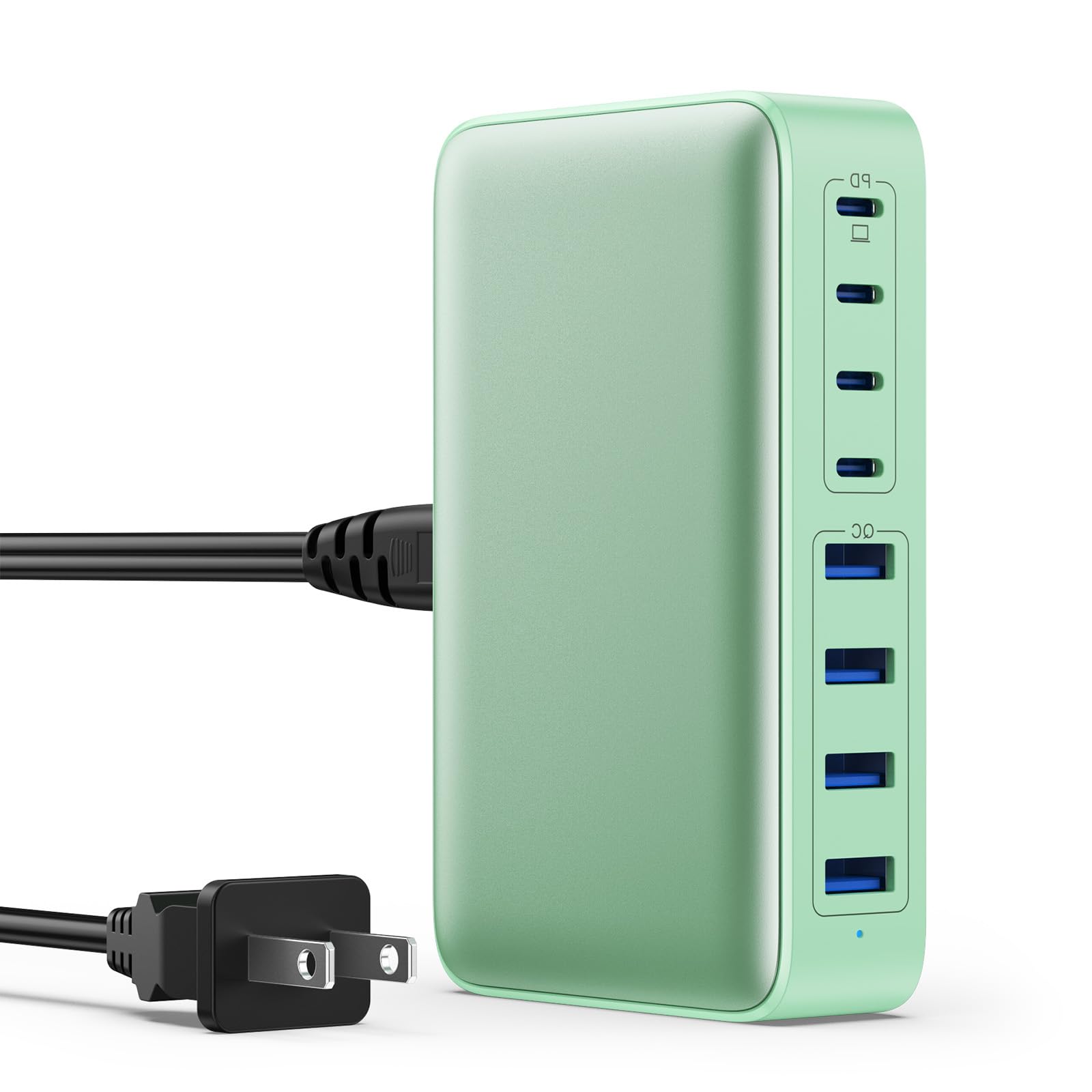 Usb C Charger 200W Usb C Charger Block Gan Iii 8 Port Fast Charging Station Pd 65W Laptop Charger Adapter Compatible With Macboo