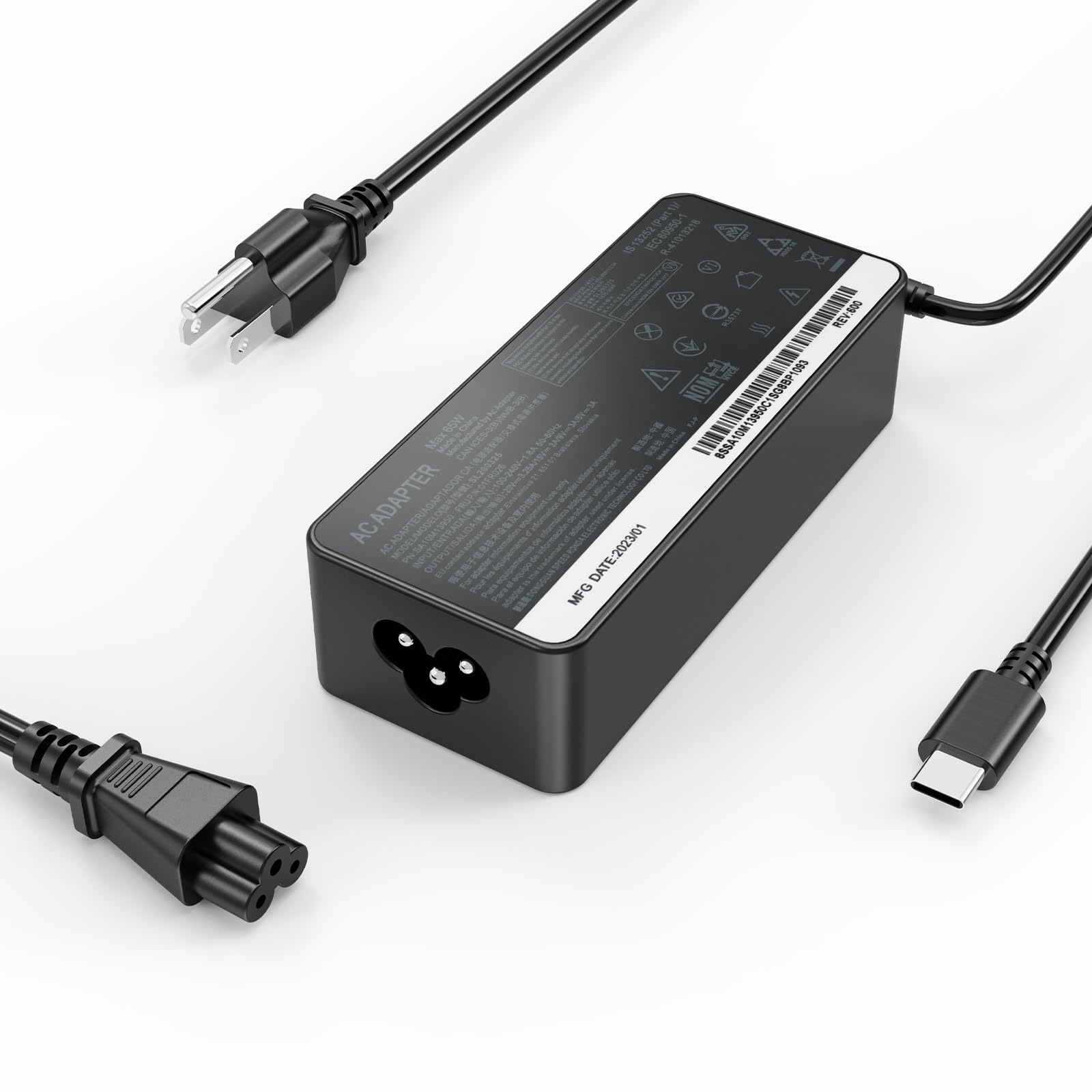 Charger For Lenovo Thinkpad T14 T14S T15 T16 P14S P15S L13 L15 L14 E14 E15 E16 X13 Gen 1 2 3 4, Lenovo Yoga 7I 9I 14'' 15'' 2 In