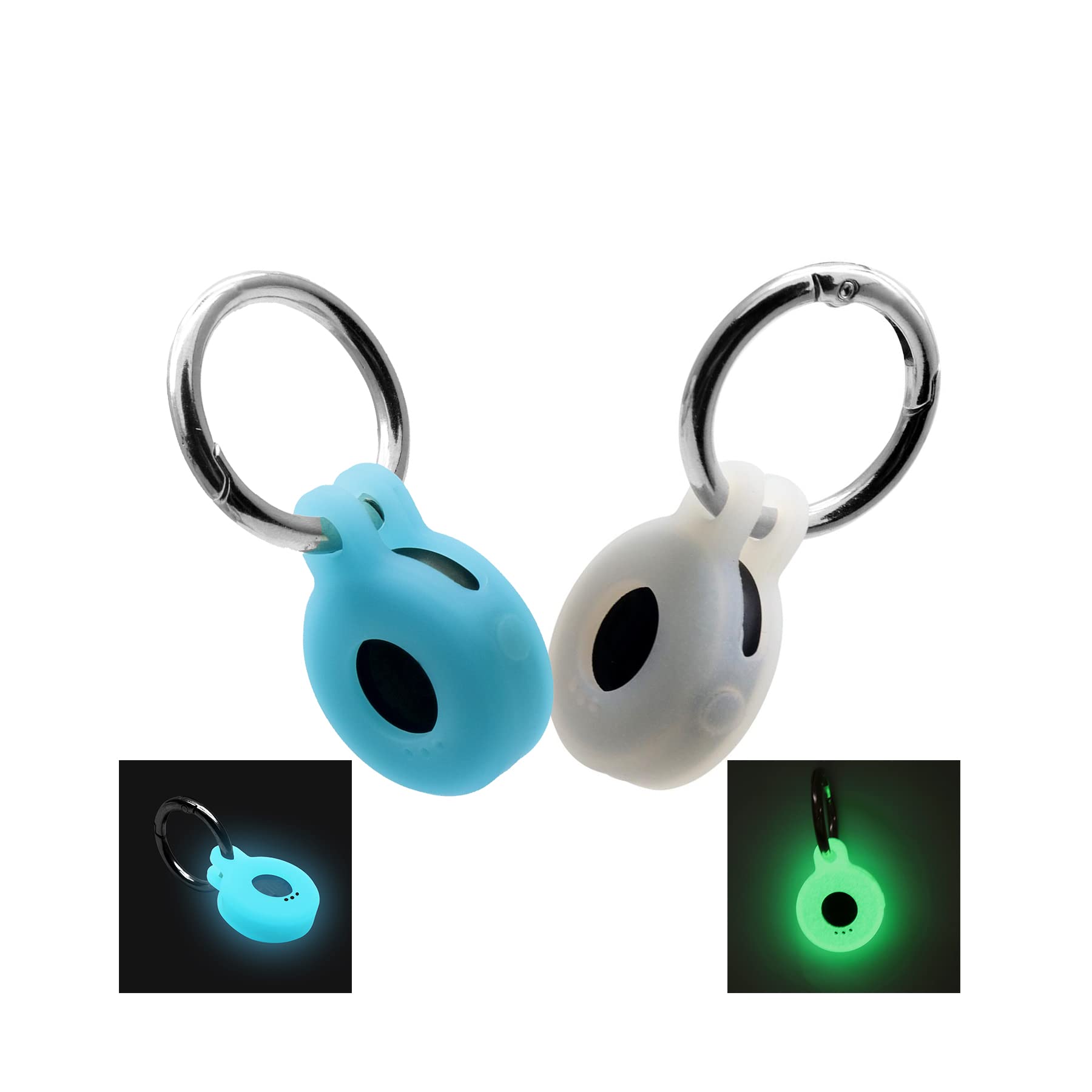 Compatible For Tile Sticker Keychain Holder,(Glow In The Dark) Slicone Sticker 2022 Tracker Case Cover For Tile Sticker Pet Coll