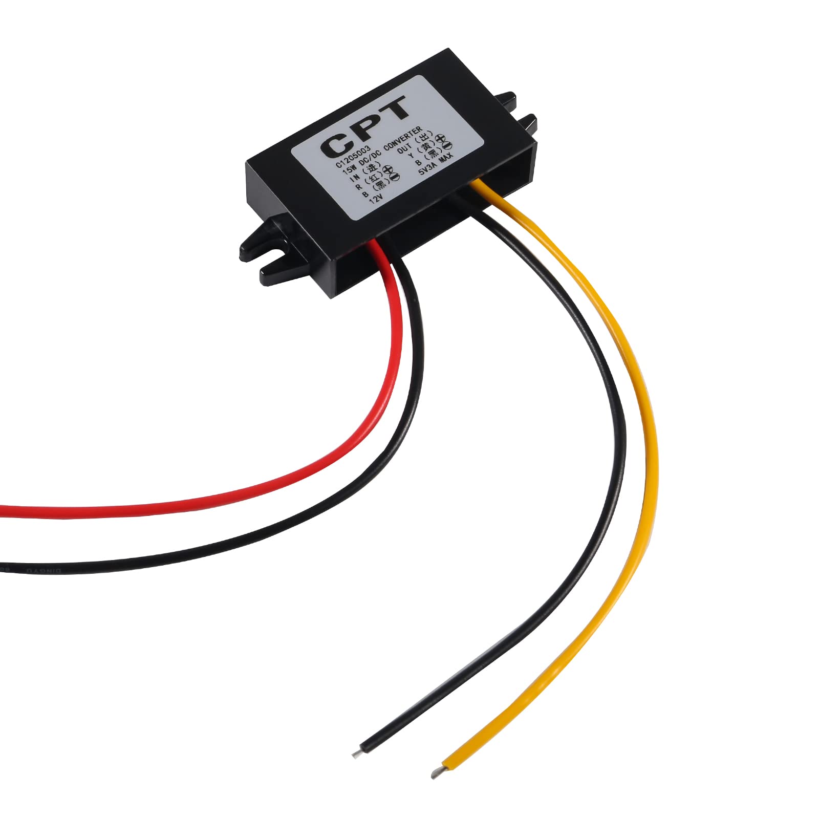 Diann Direct Current Converter 12V To 5V 3A 15W Buck Converter Module Dc Power Adapter Converter Dc To Dc Regulator Car Power Co