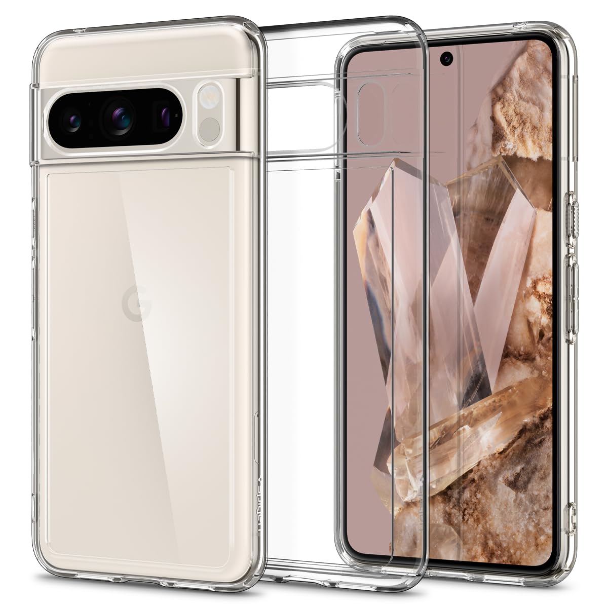 Spigen for Pixel 8 Pro Case, Ultra Hybrid (2023) [Anti-Yellowing] [Military-Grade Protection] - Clear