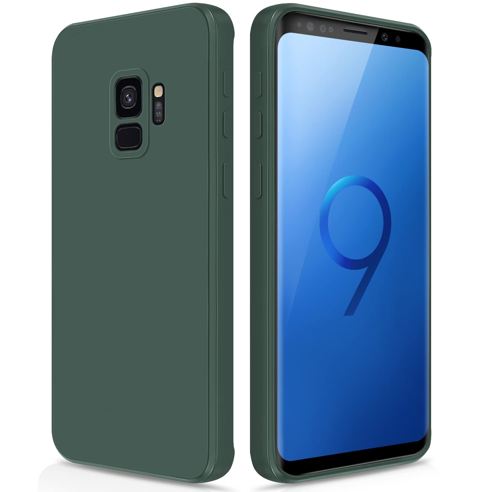 Giiyoon Silicone Case Compatible With Samsung Galaxy S9, Full Body Silky Soft Touch Phone Case With Camera Protection, Shockproo