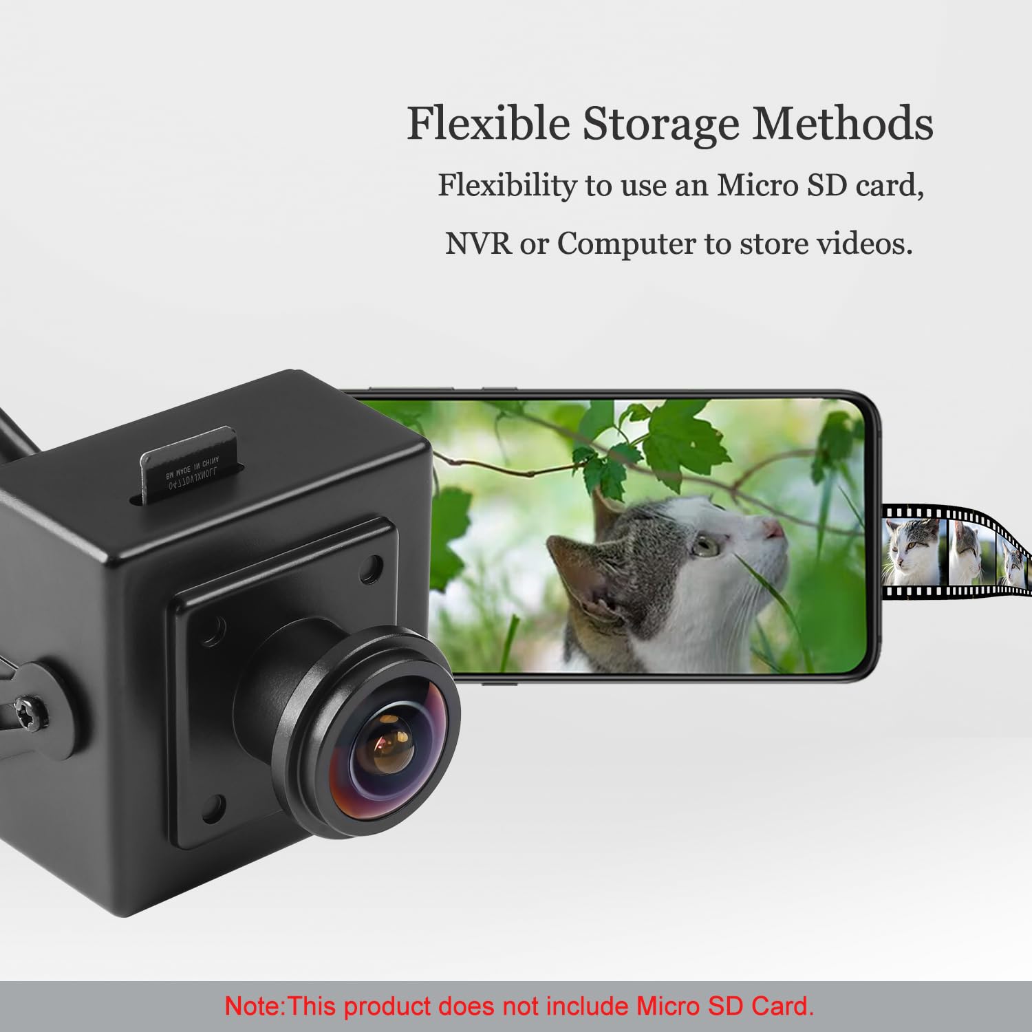 Revodata 5Mp Poe Ip Mini Camera, Ultra Hd 2880X1620P, 1.7Mm Fisheye Lens (170�Fov), Built In Sd Card Slot(Up To 256Gb Tf Card), H.265 Surveillance Cam Motion Detection, Pc/Phone App(I706 3 P Sd)