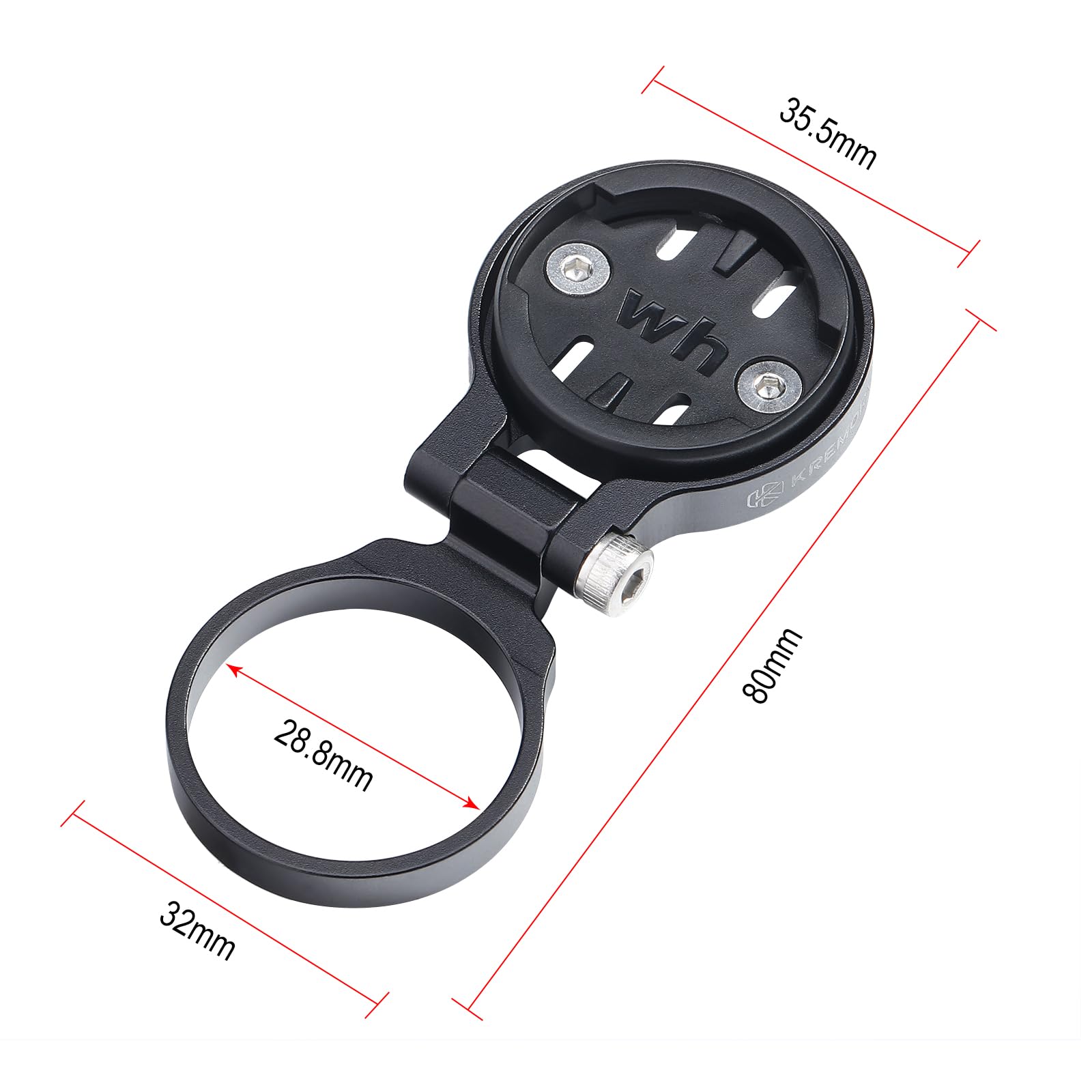 Kremorv Bike Stem Mount Adjustable Bicycle Computer Mount For Wahoo Elemnt Wahoo Elemnt Bolt Wahoo Elemnt Mini, Black