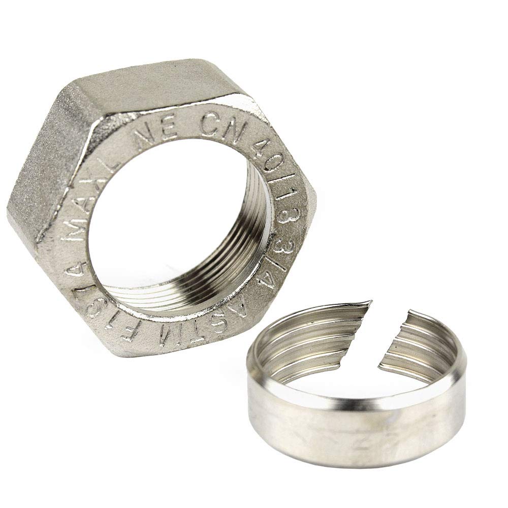 Maxline 90 Elbow Fitting 3/4 Tubing X 3/4'' Male Npt Compressed Air Piping M8088