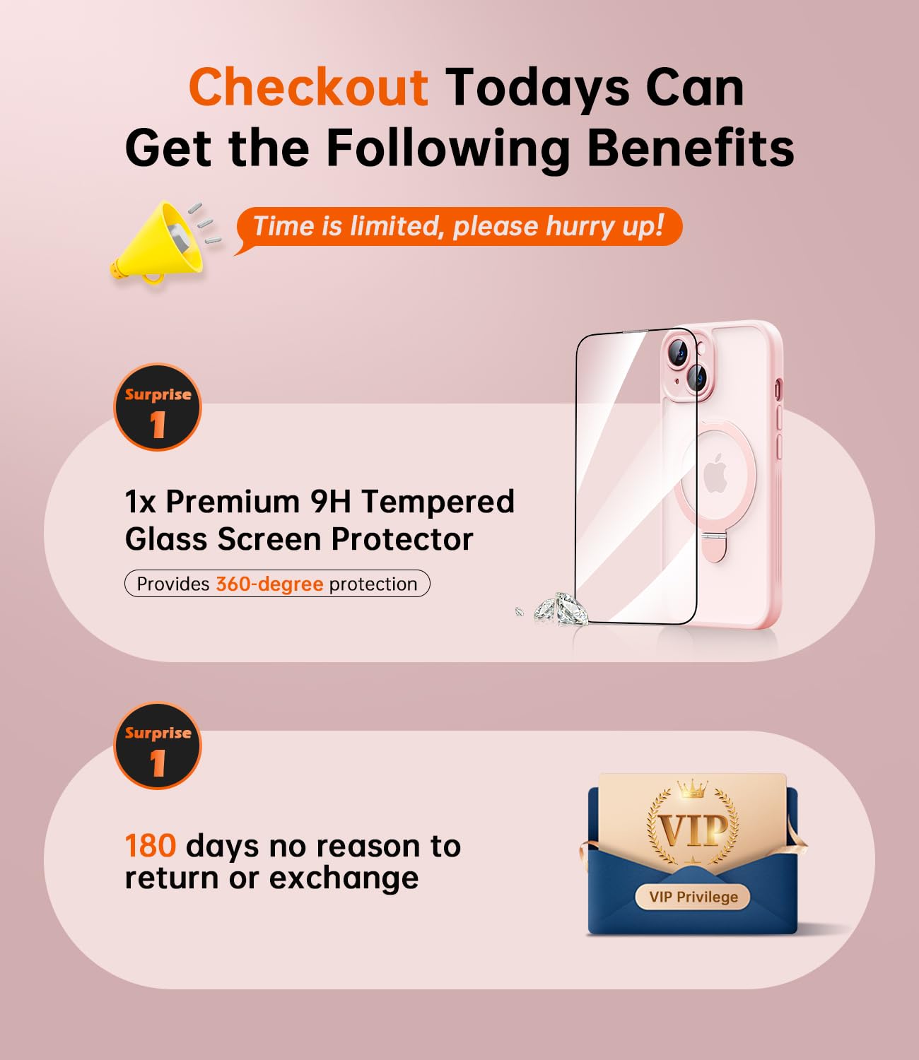 Jueshituo For Iphone 15 Case With Magnetic Stand [Full Camera Protection] [Compatible With Magsafe] Mil Grade Shockproof Slim Ma