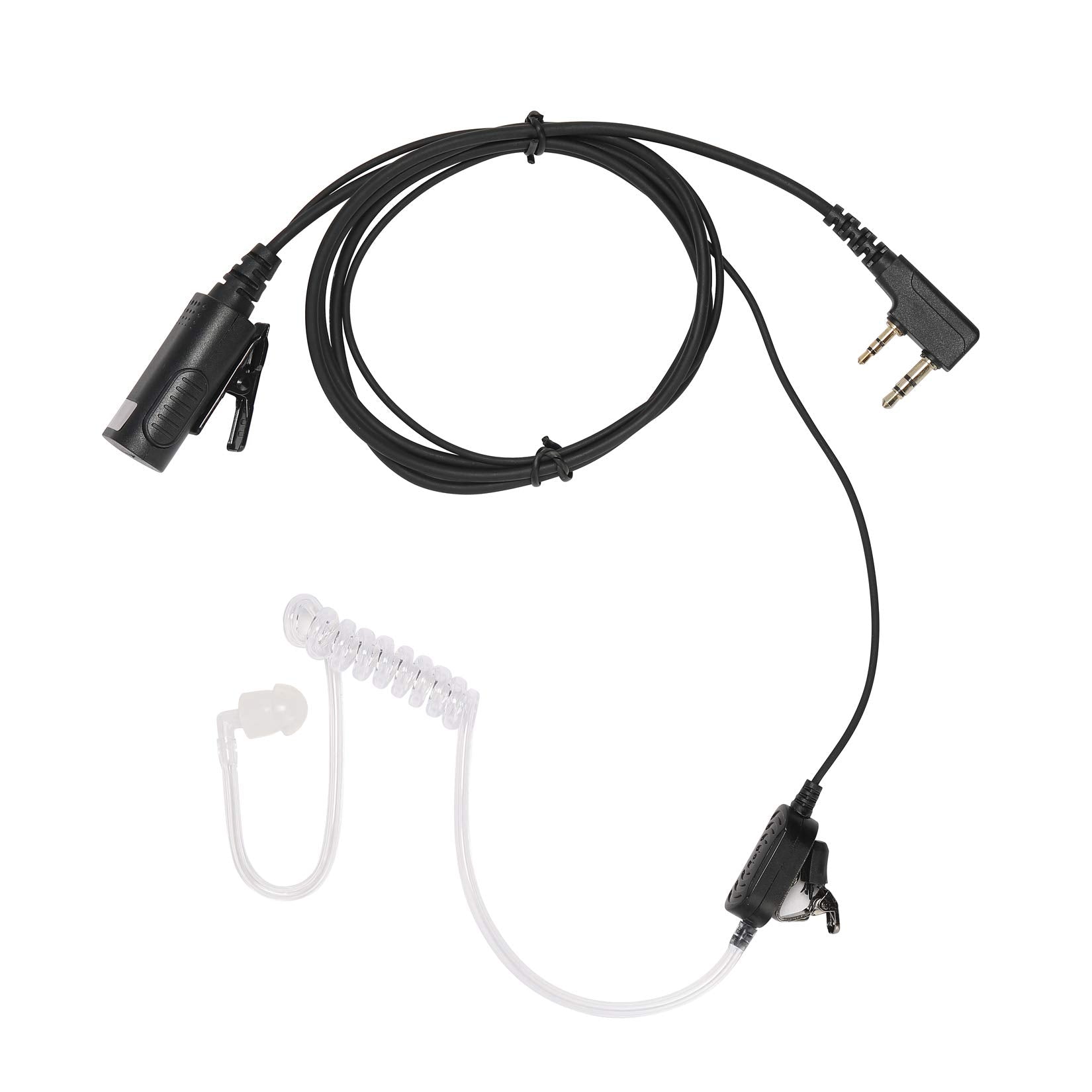 Yolipar New Hd Mic Single Wire Earpiece Surveillance Kit Compatible With Retevis Baofeng, Btech, Kenwood, Arcshell Ar 5 Walkie T