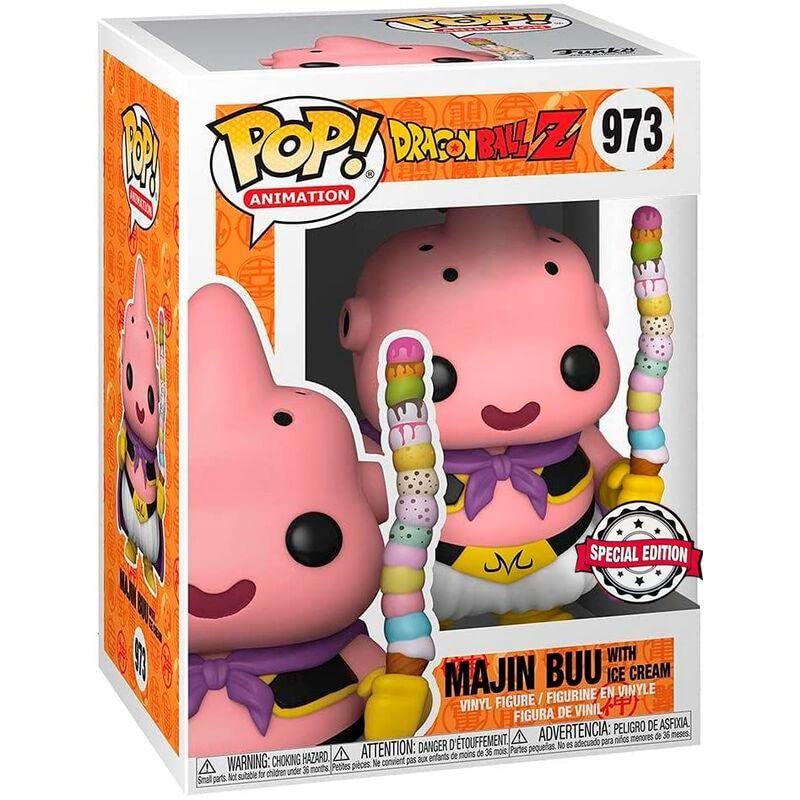 Funko Dragon Ball Z   Booble Head Pop N Xx  Buu Avec Glace + T Shirt (M)