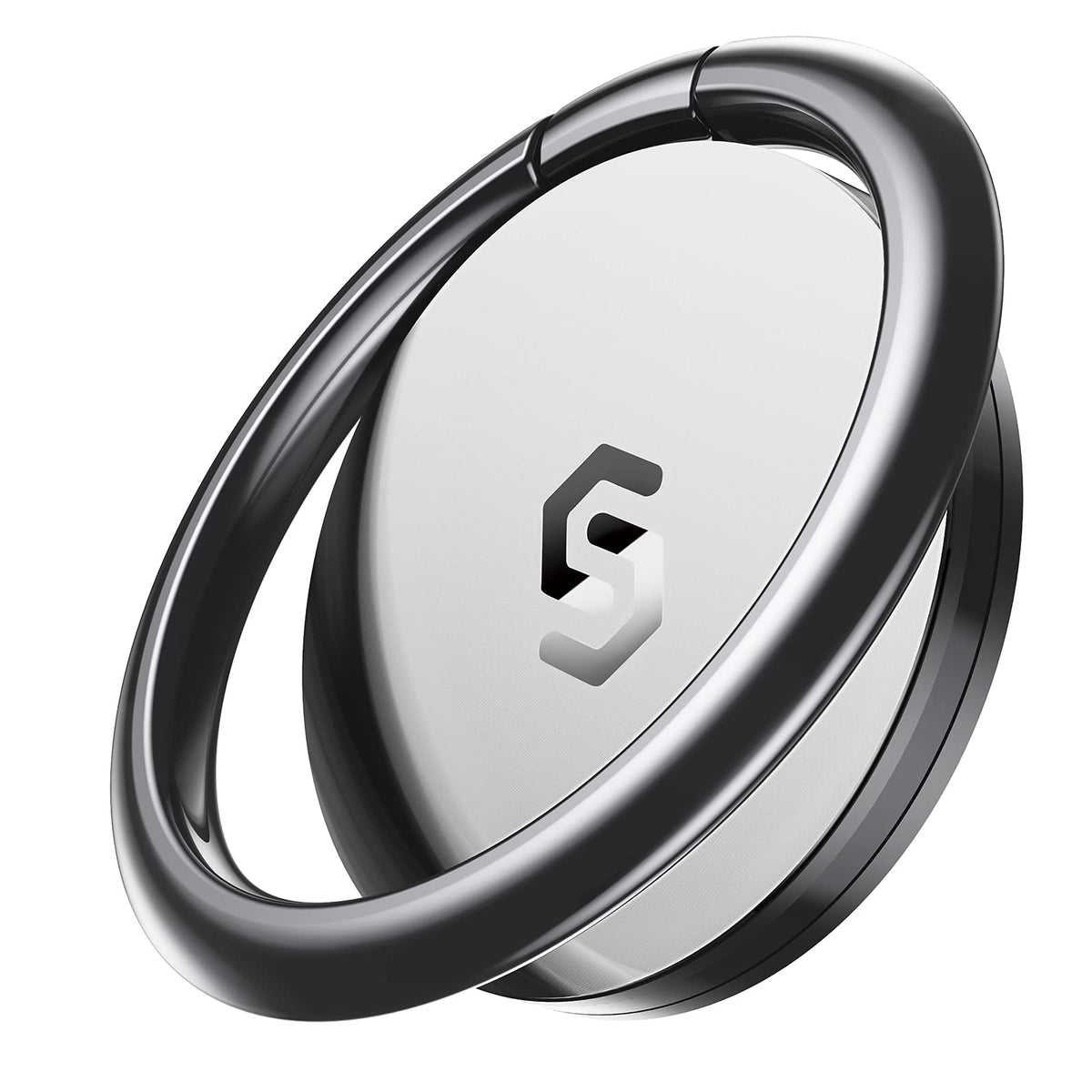Syncwire Cell Phone Ring Holder Stand, 360 Degree Rotation Universal Finger Ring Kickstand With Polished Metal Phone Grip For Ma