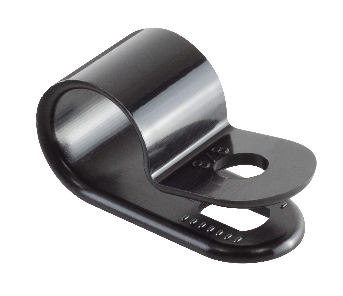 Gtse Black Nylon Plastic Cable Clamps, 3/8'' Screw Mounts For Cable, Rope, Tube Management, 100 Pack
