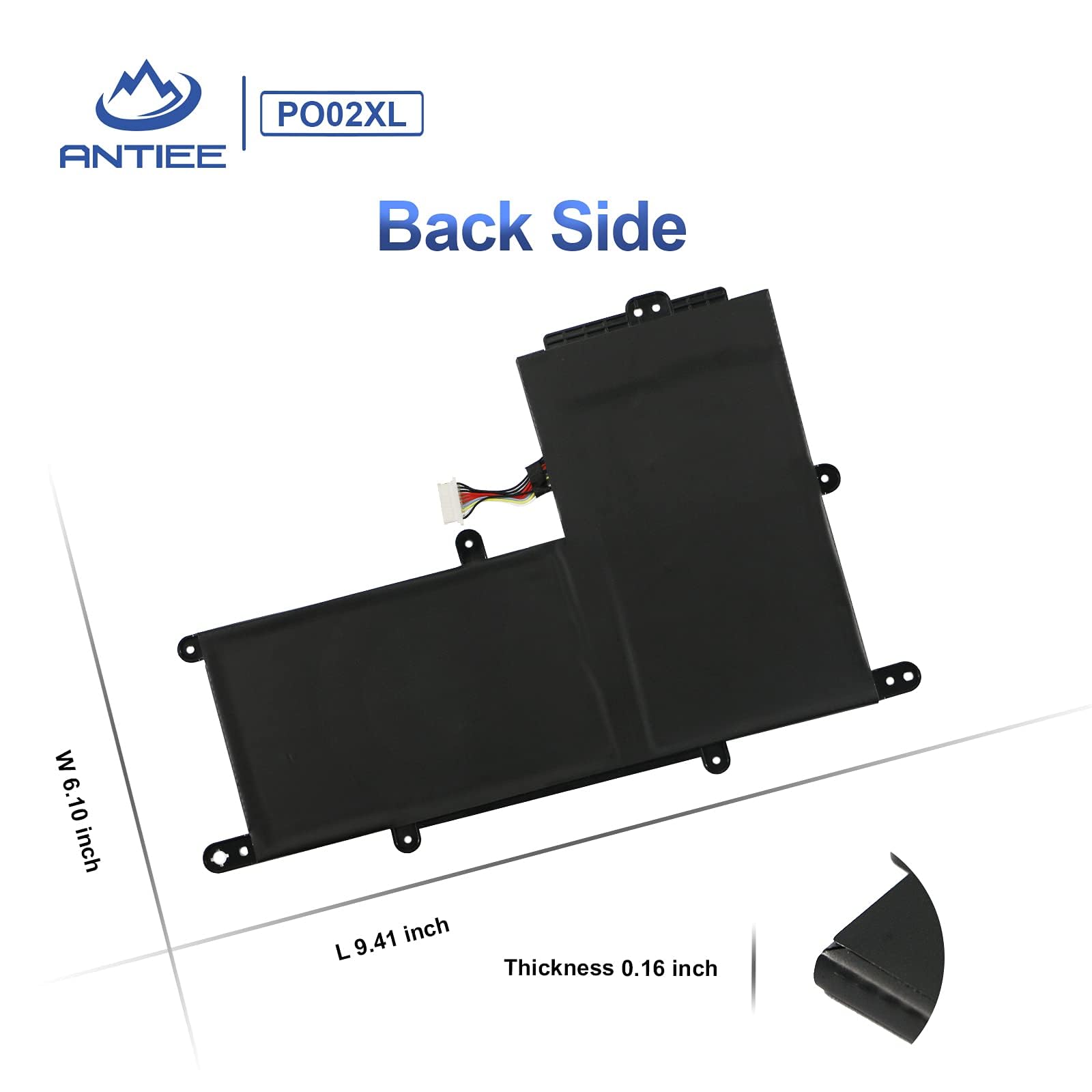 Po02Xl 824560 005 Battery For Hp Stream 11 R 11 Ah 11 Ak 11 Y 11 Ah0Xx 11 Ak0012Dx 11 Ak0013Dx, Stream 11 Pro G2 G3 G4 G5 824560