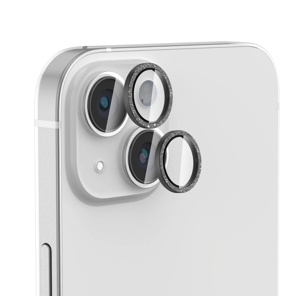 Mcgojohi Glitter Midnight]2 Sets] For Iphone 14Iphone 14 Plus Camera Lens Protector,Tempered Glass Camera Cover Screen Protector