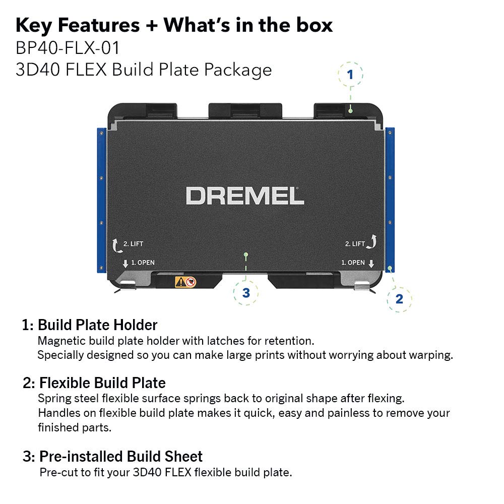 Dremel Digilab 3D40 Flex Build Plate Package