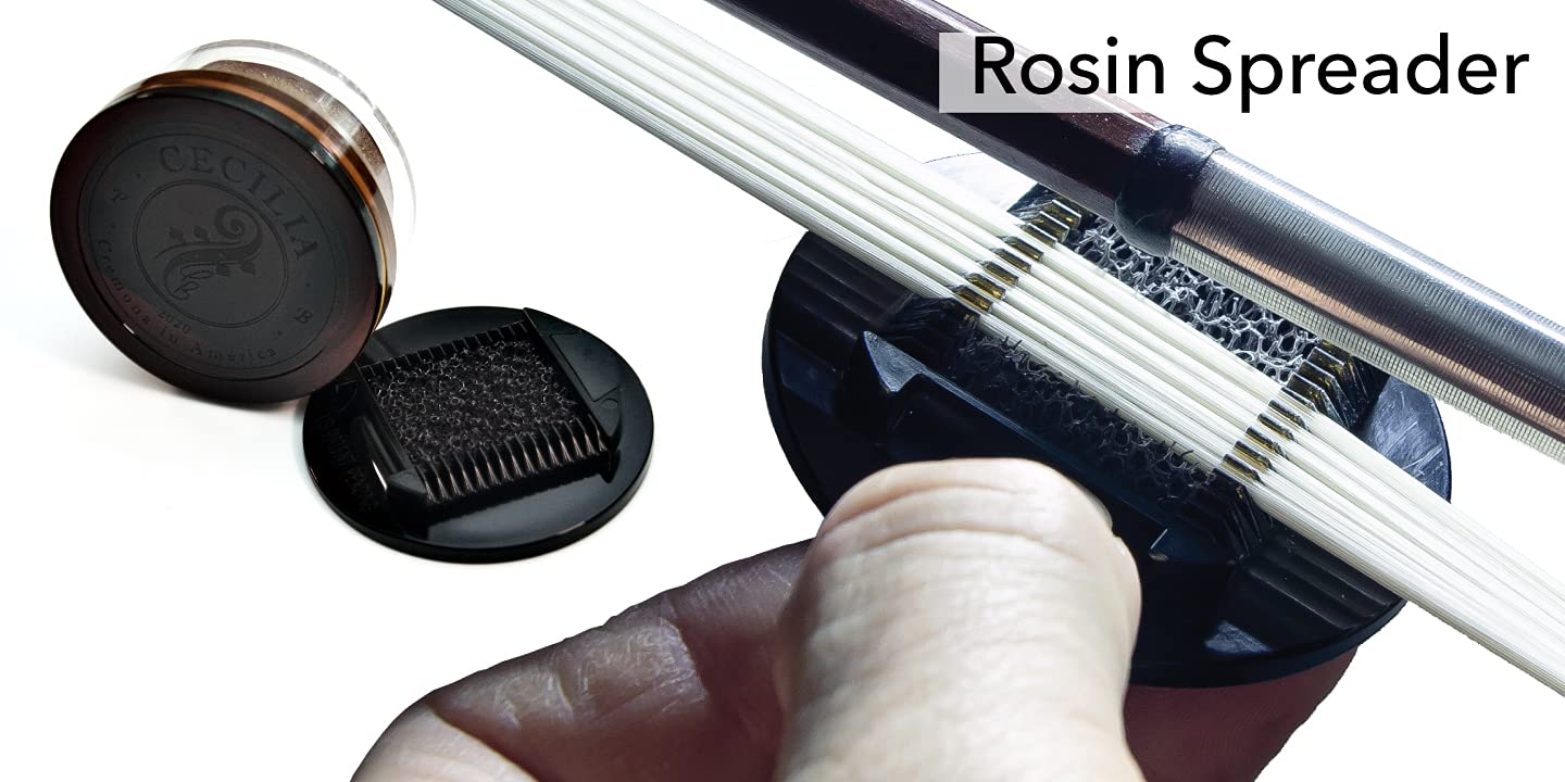 Cecilia Solo Rosin For Cello, Rosin Specially Formulated Cello Rosin For Cello Bows With Included Rosin Spreader (Full Cake)