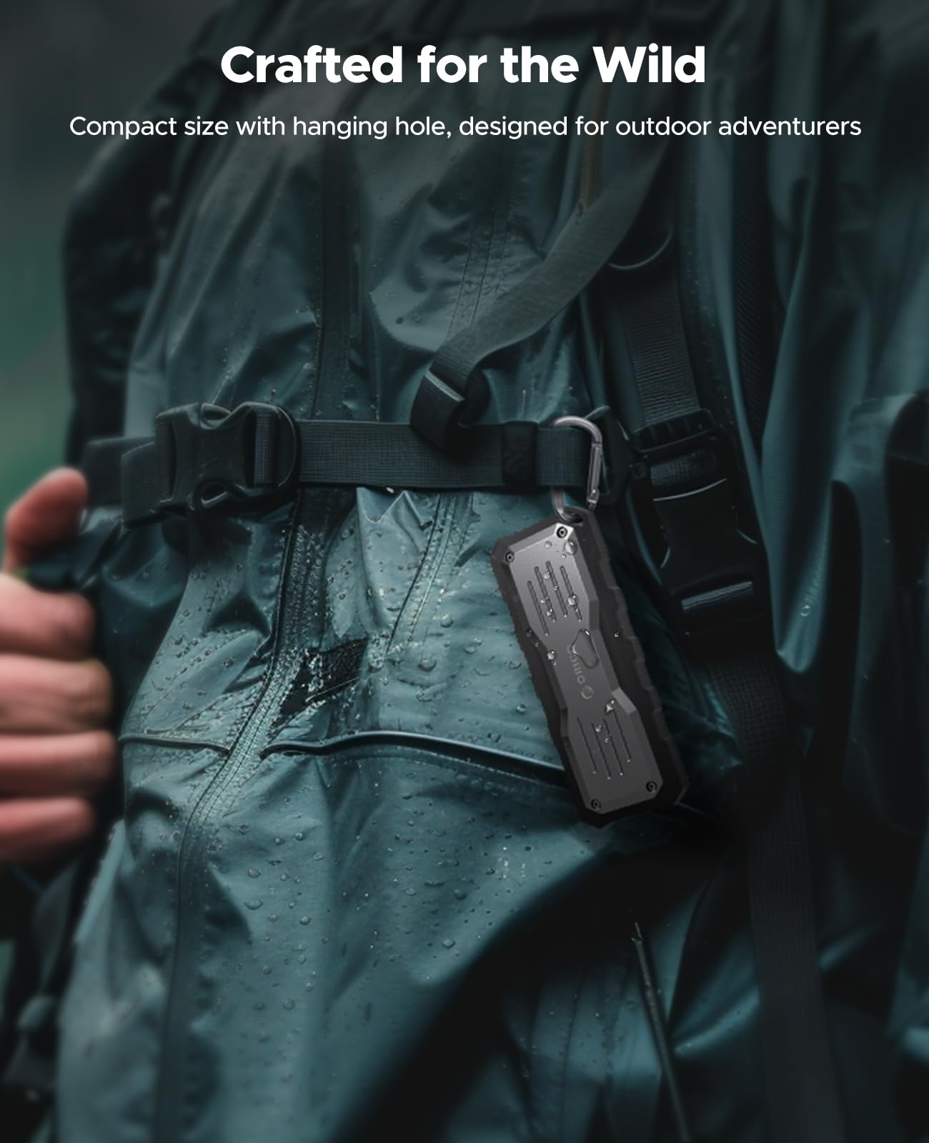 ORICO 1TB External SSD Up to 2000MB/s, Interface Extra Protection, Waterproof and Dust Proof, Rugged and Reliable Outdoor Portable Solid State Drives for Action Camera, Smartphone, Laptop   O20