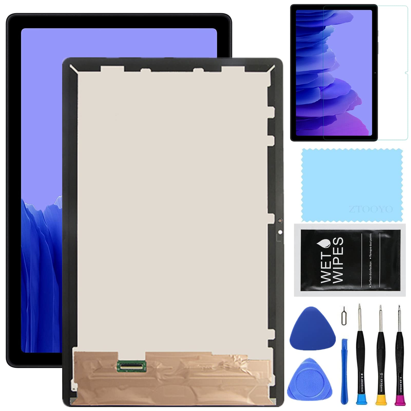 Ztooyo For Samsung Galaxy Tablet A7 Screen Replacement For Samsung Tab A7 2020 Screen Replacement Kit Sm T500 T505 Lcd Display D