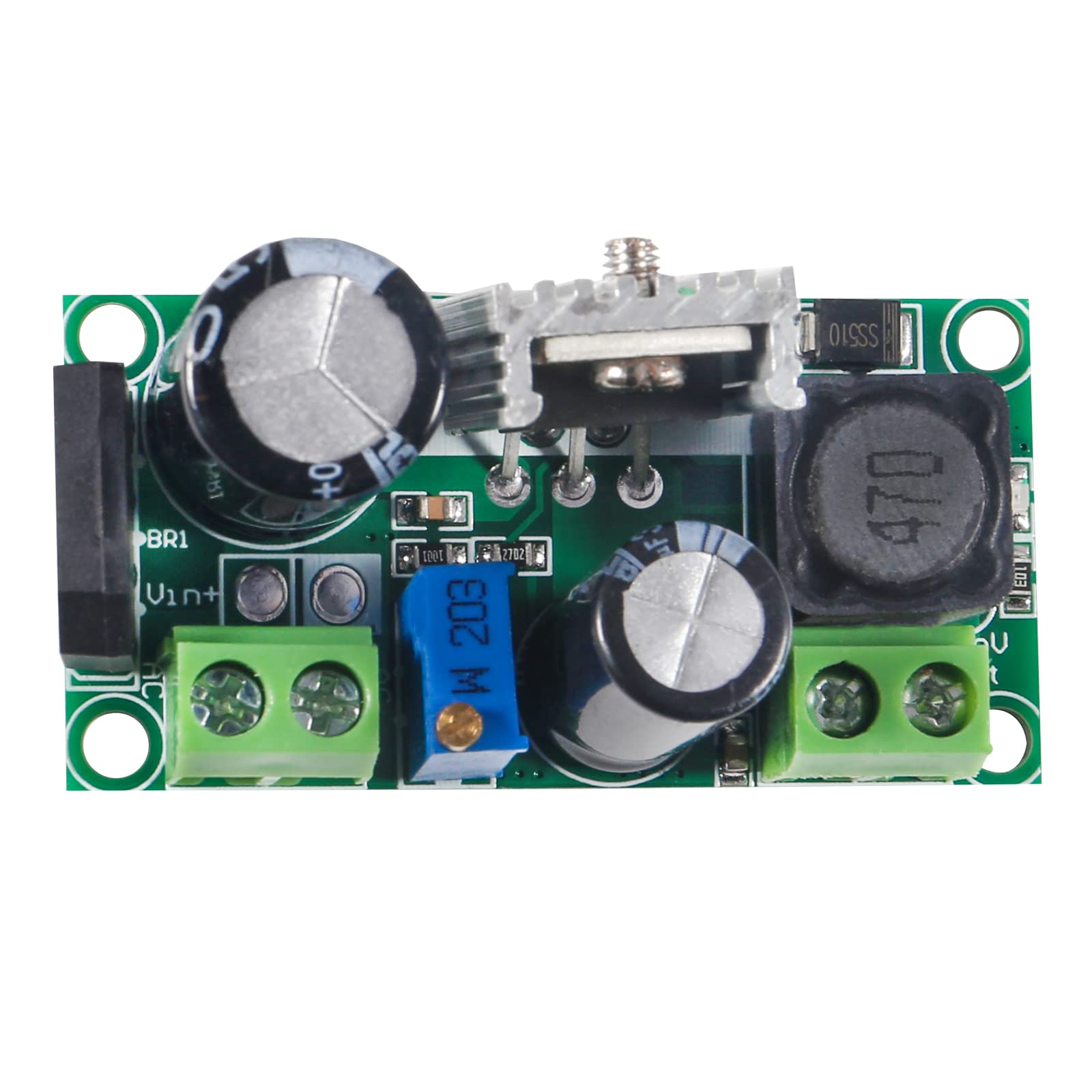 Qccan 4Pcs Lm2596Hv Ac/Dc To Dc Step Down Buck Converter Module, Adjustable Ac 5 30V Dc 5 48V 24V 36V 48V To Dc 2.5 35V 12V Step