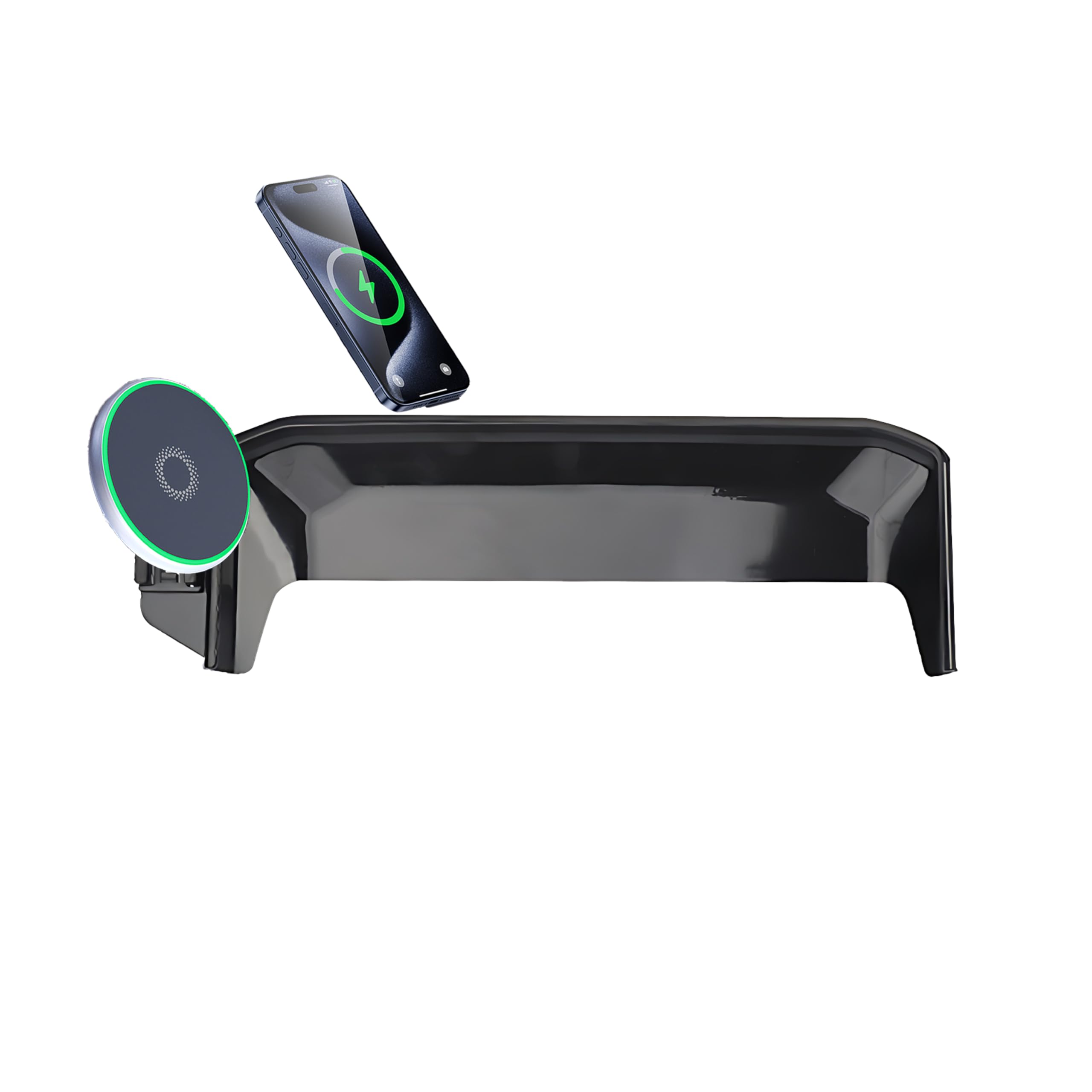 Abeeygeomarn Car Phone Holder For 2022-2024 Mitsubishi Outlander Accessories Apply To 9 Inch Touch Screen Fixed Clip 15W Fast Wi