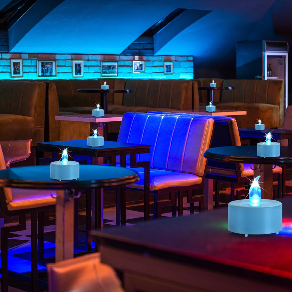 Boakboary Tea Lights Flameless Battery Operated Candles Led Flickering Votive Candle Long Lasting 200 Hours,100 Pack Realistic A