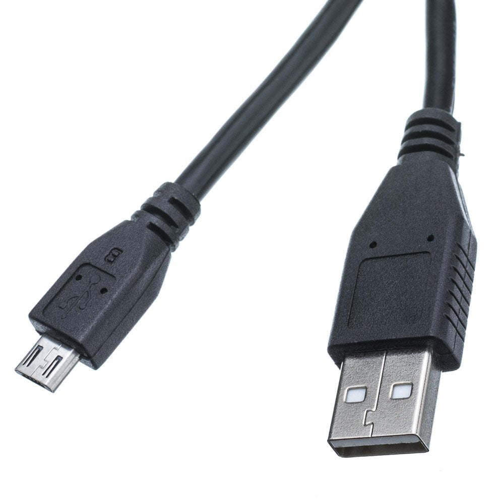 Cablewholesale Micro Usb 2.0 Cable, Black, Type A Male/Micro B Male, A Male To Micro B High Speed Usb Cable, 1.5 Ft