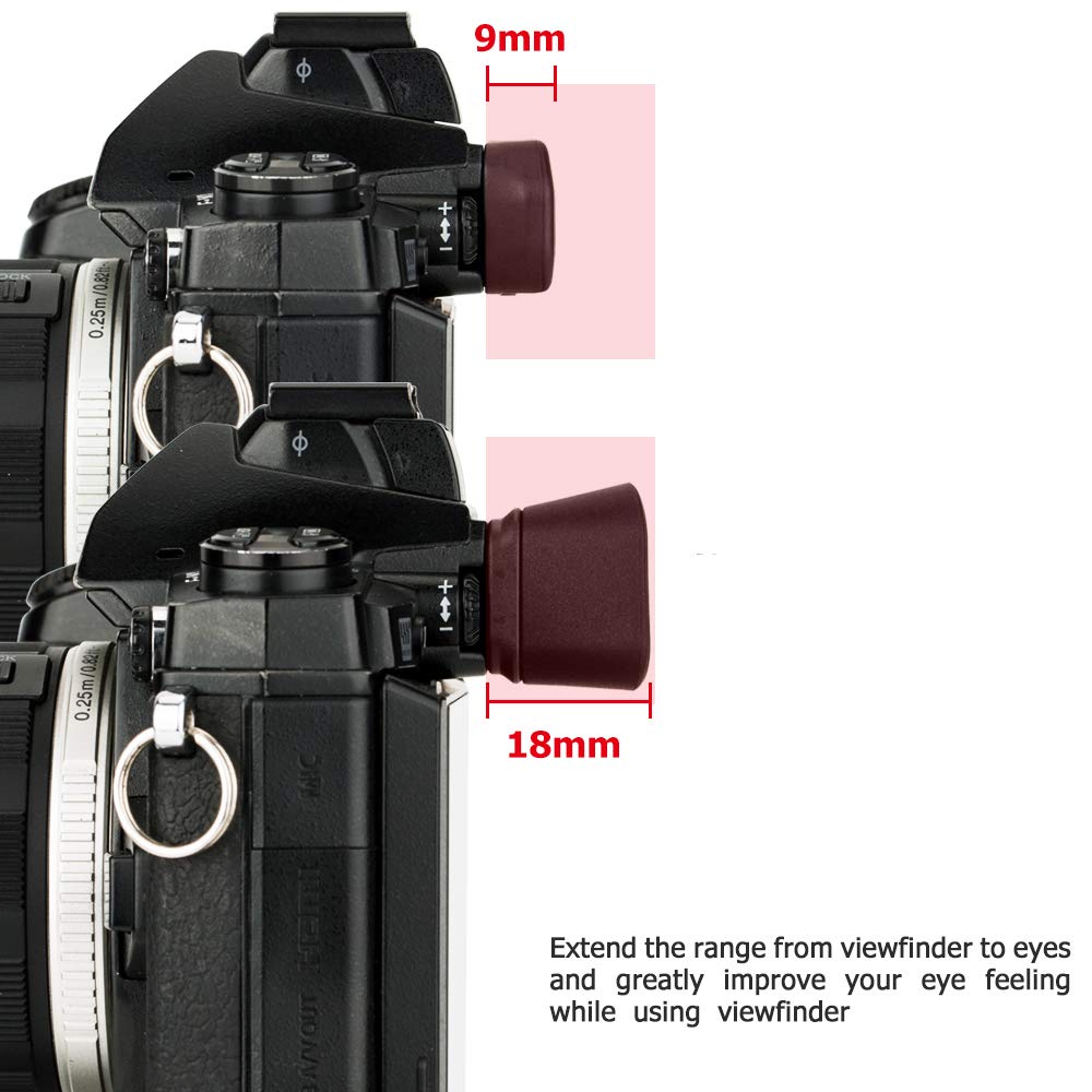 Soft Silicon Camera Viewfinder Eyecup Eyepiece Eyeshade For Olympus Om-D E-M1 Mark Iii & E-M1 Mark Ii & E-M1 Mirrorless Camera,