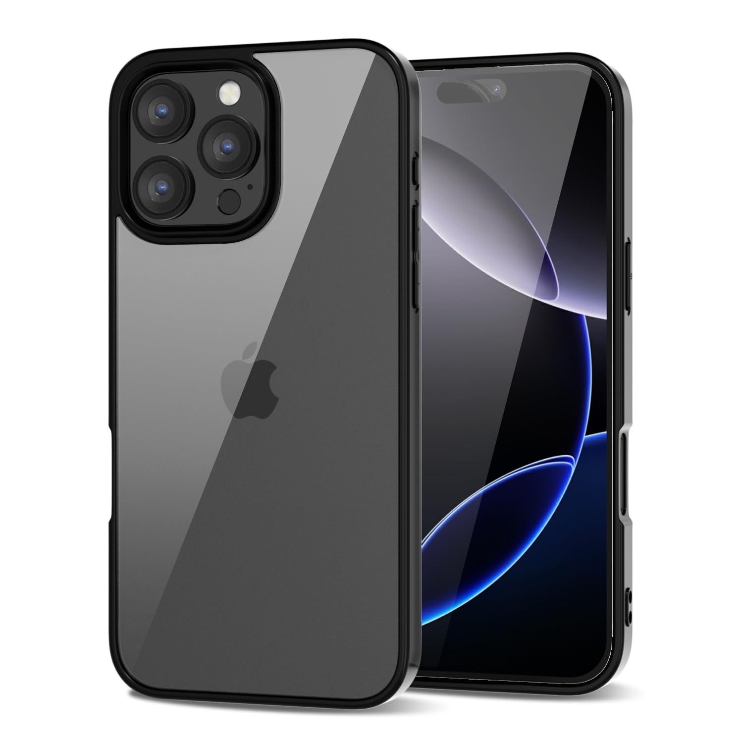 Loeoel For Iphone 16 Pro Max Case Clear, Transparent Hybrid 16 Pro Max Phone Case [Hard Plastic & Soft Silicone Bumper] Acrylic