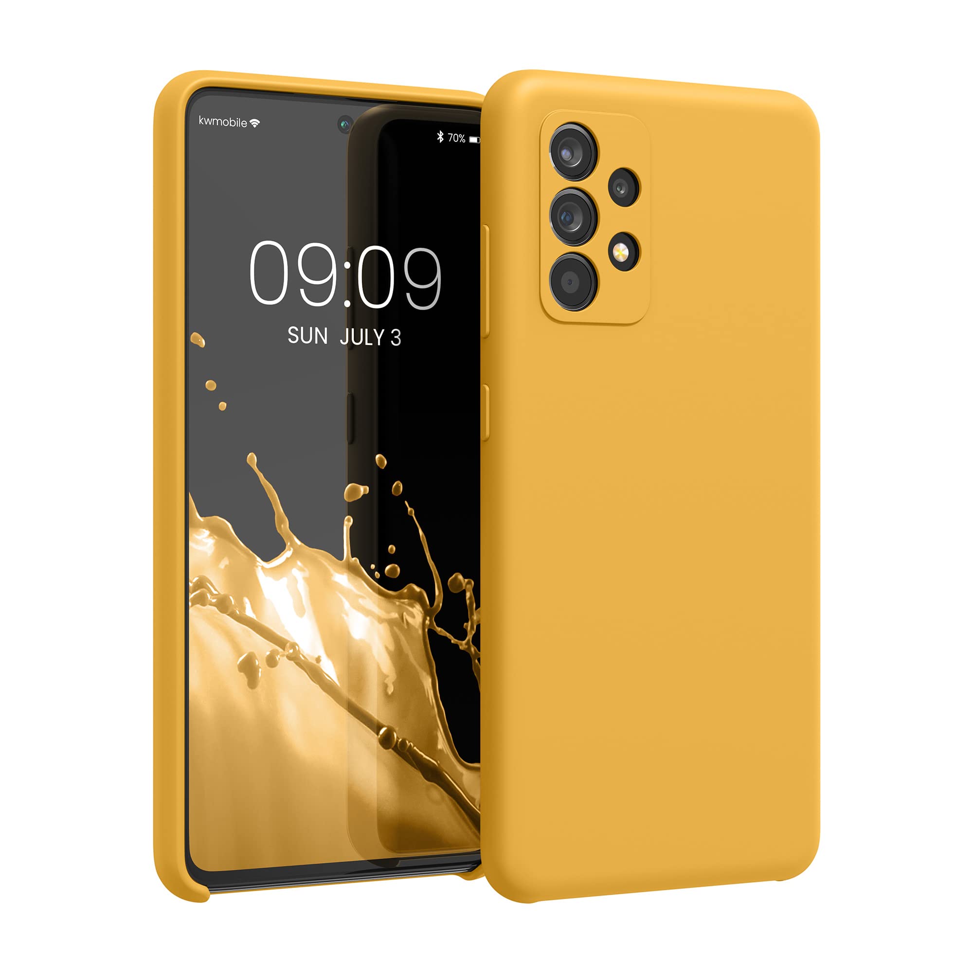 Kwmobile Case Compatible With Samsung Galaxy A52 / A52 5G / A52S 5G Case   Tpu Silicone Phone Cover With Soft Finish   Mango