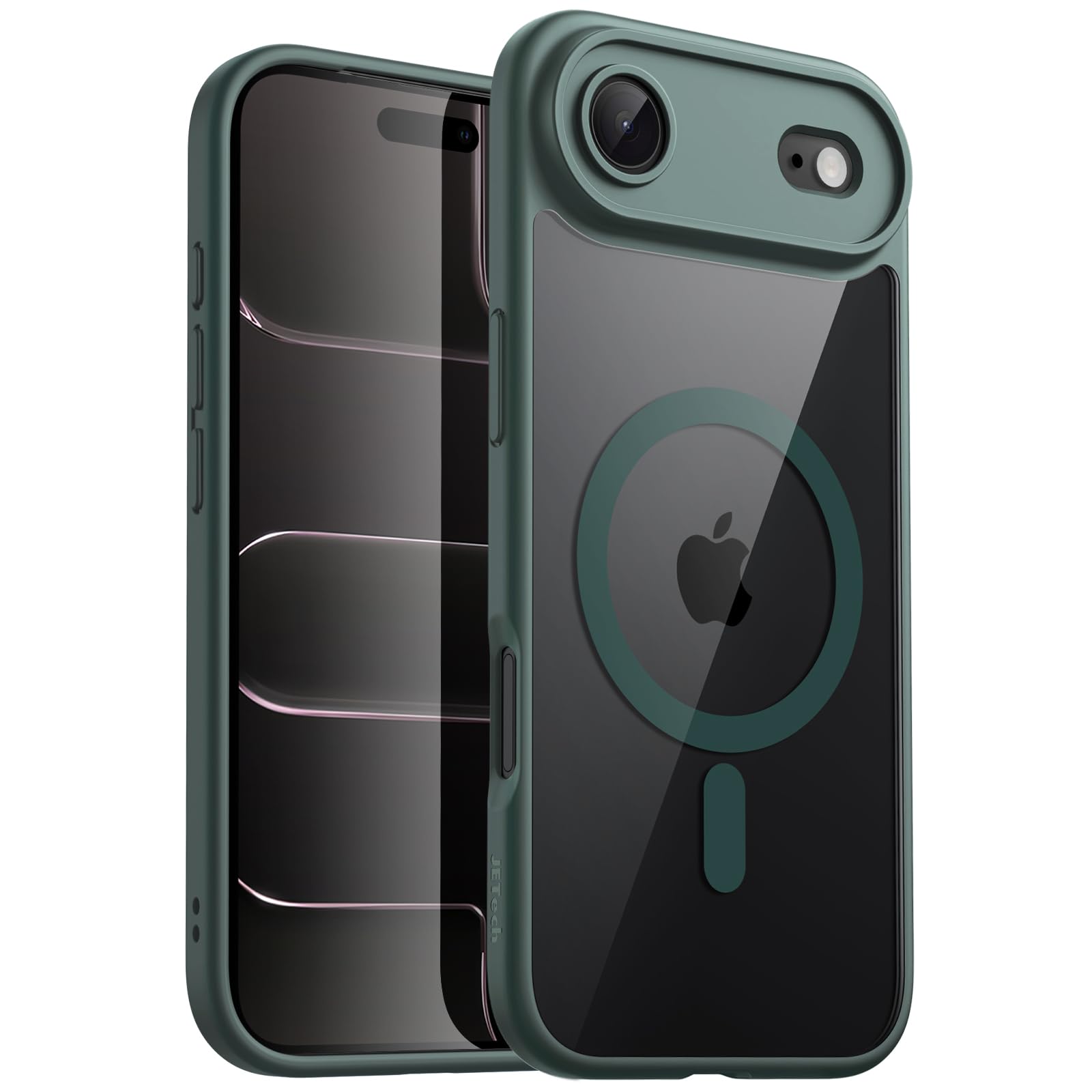 JETech Magnetic Case for iPhone Air Compatible with MagSafe, Shockproof Phone Bumper Cover, Solid Color Matte TPU Frame, Anti-Sc