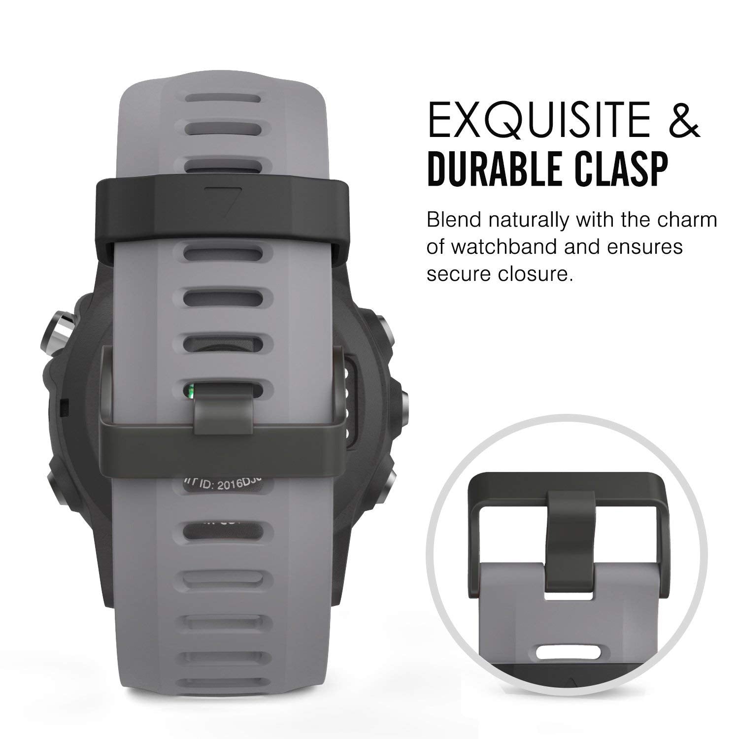 Moko Band Compatible With Garmin Fenix 3/Fenix 5X, [4Pack] Soft Silicone Replacement Watch Band For Garmin Fenix 3/Fenix 3 Hr/Fe