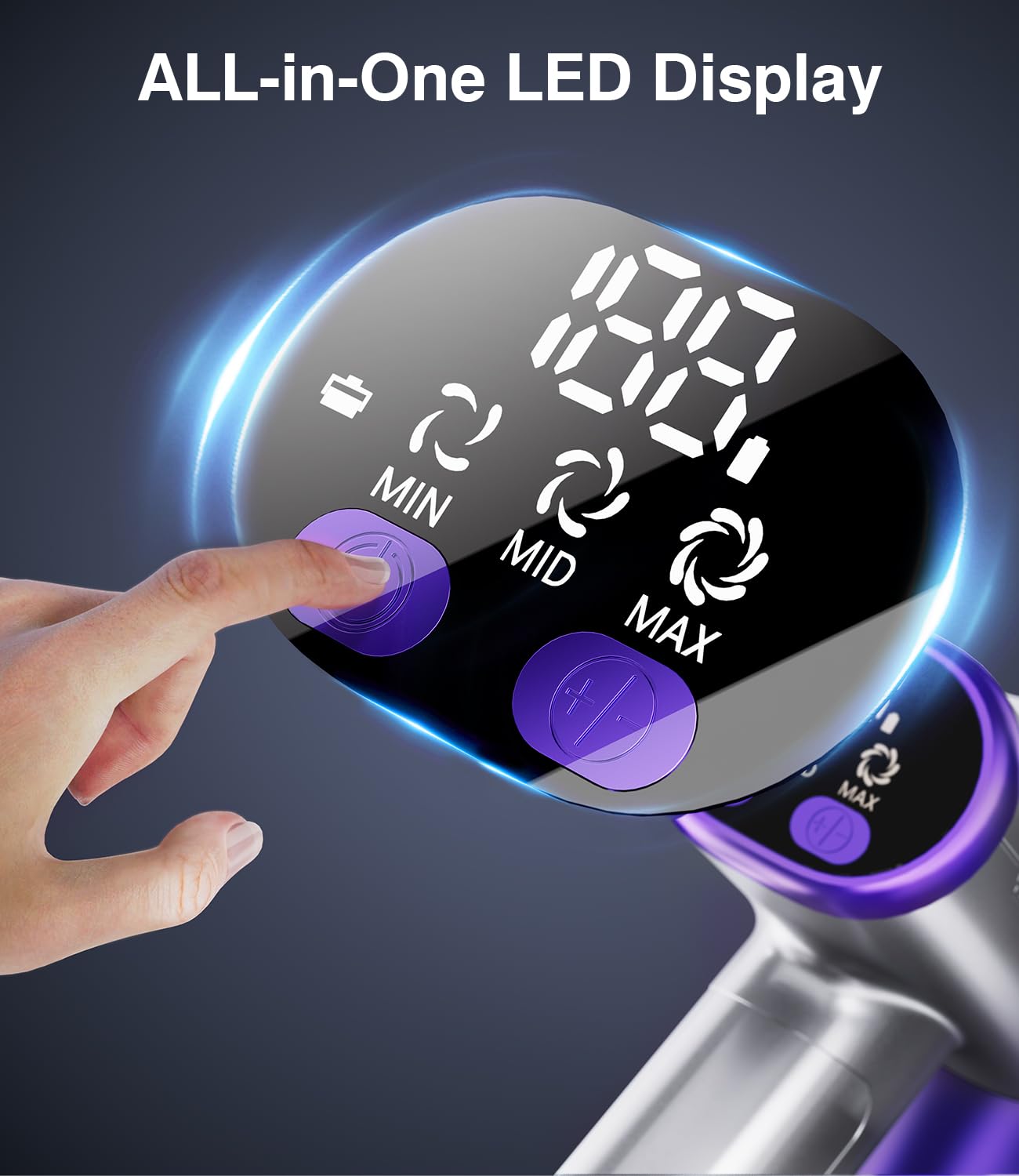 MBYULO Cordless Vacuum Cleaner, 450W 40Kpa, 50Mins Battery, Lightweight Handheld for Hardwood Floors & Carpets, Pet Hair, Gold