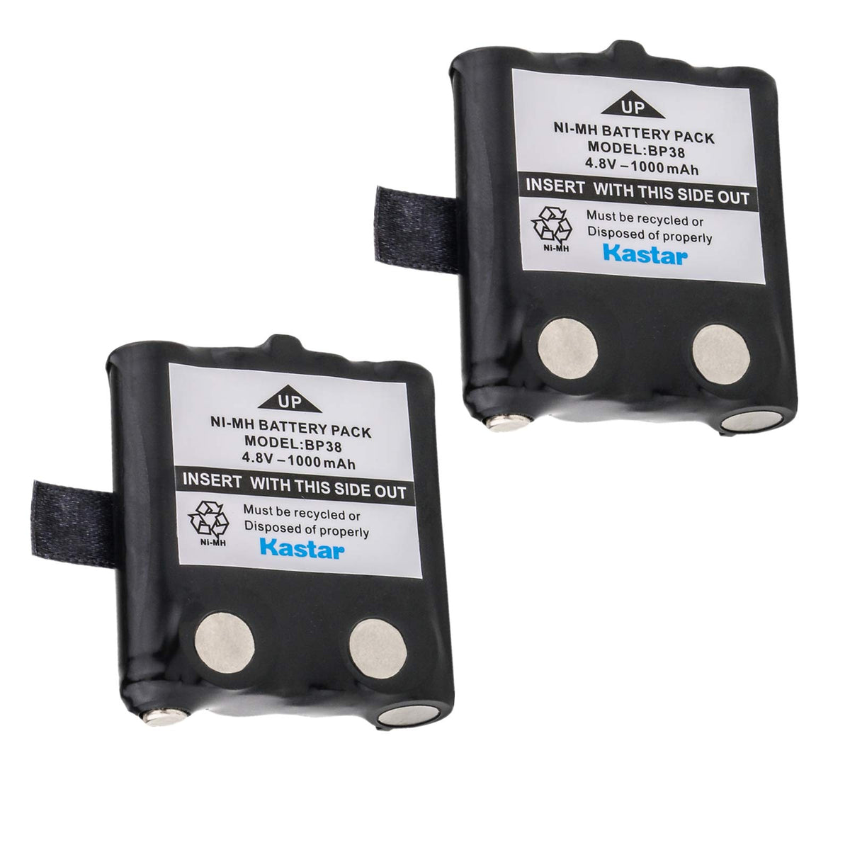 Uniden Bp38 Replacement Nimh Battery Pack (Set Of 2); For Uniden Gmr Radios And Some Vhf Radios; Fits Vhf Models Mhs050 2, Atlat
