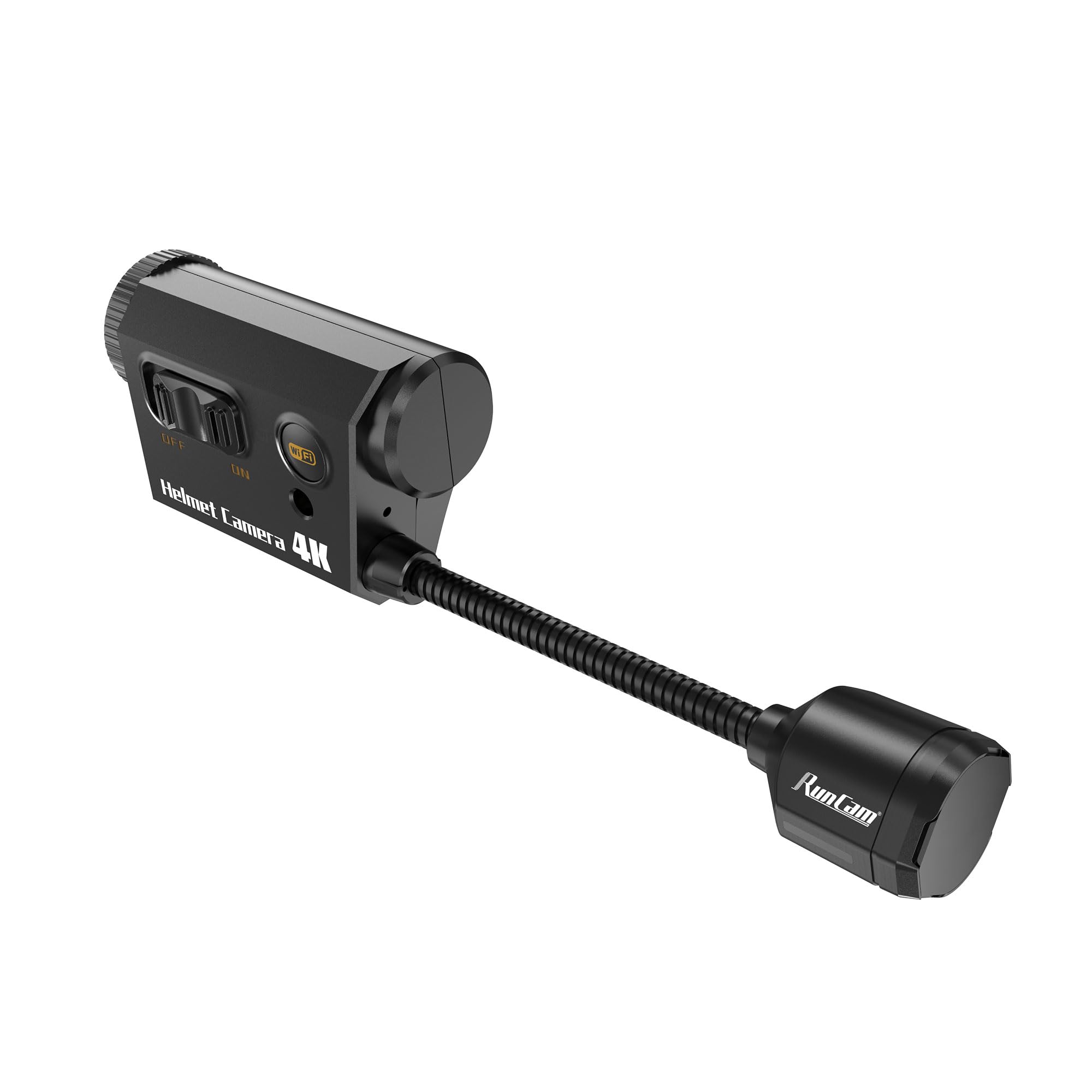 Runcam Helmet Camera, 4K Bendable Action Camera With 6 Hours Recording With App Control For Airsoft Paintball Tactical Helmet Ri