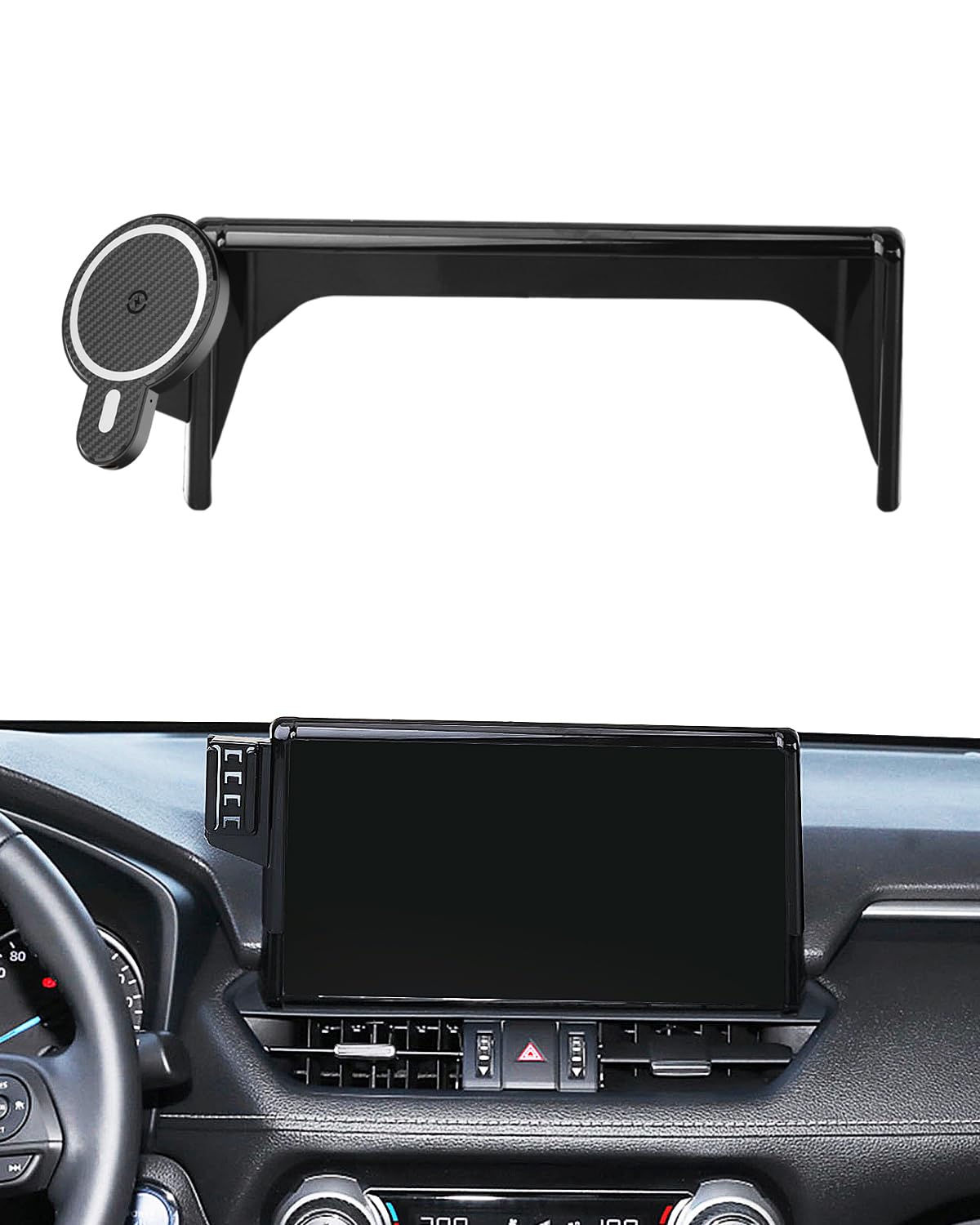 Car Phone Mount For Toyota Rav4 2019 2020-2023 2024 2025 Accessories 7/8/9-Inch Screen 360 Rotation Smart Phone Cradles Magnetic