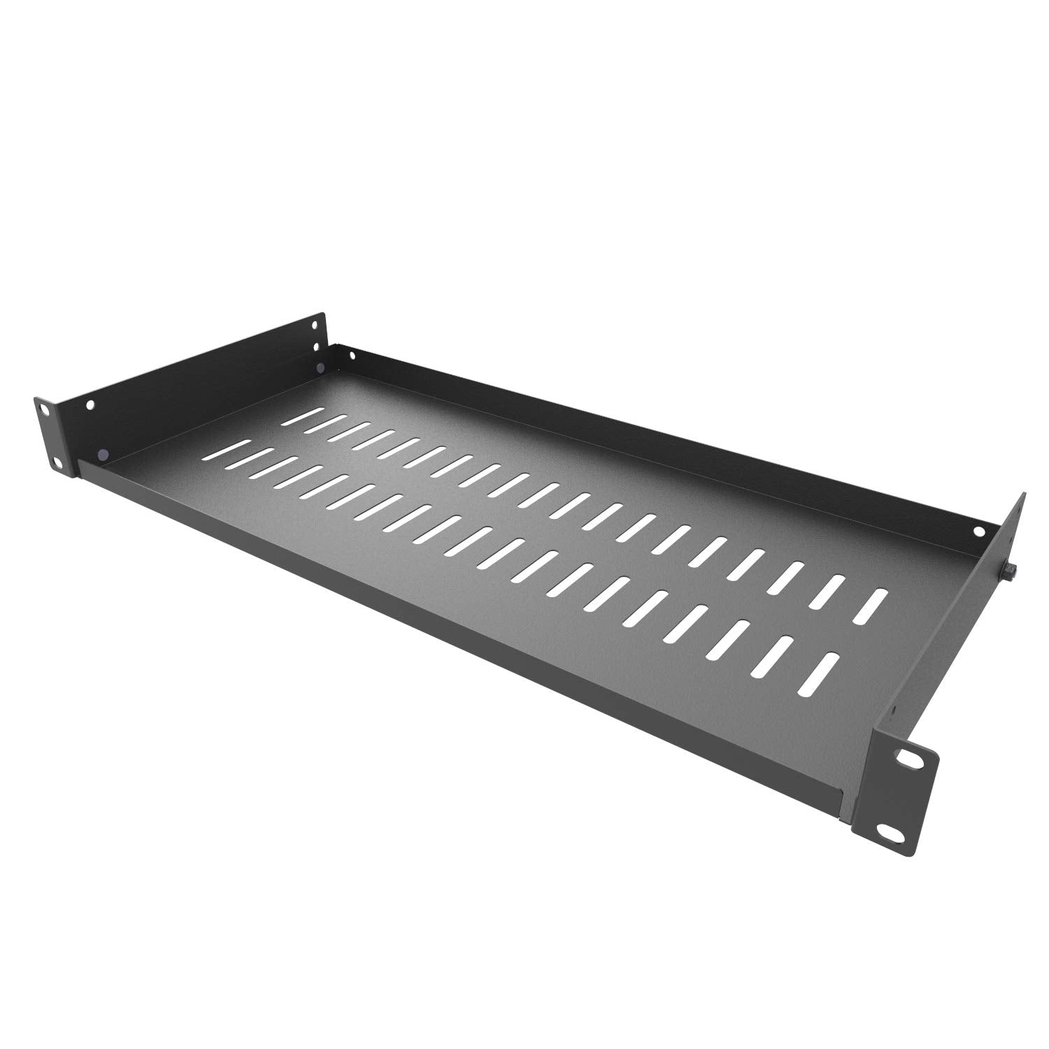 Jingchengmei 1U Disassembled Vented Cantilever Server Rack Mount Shelf 8'(203Mm) Depth For 19 Inch Network/Av Equipment Rack And Cabinet(1U8V)