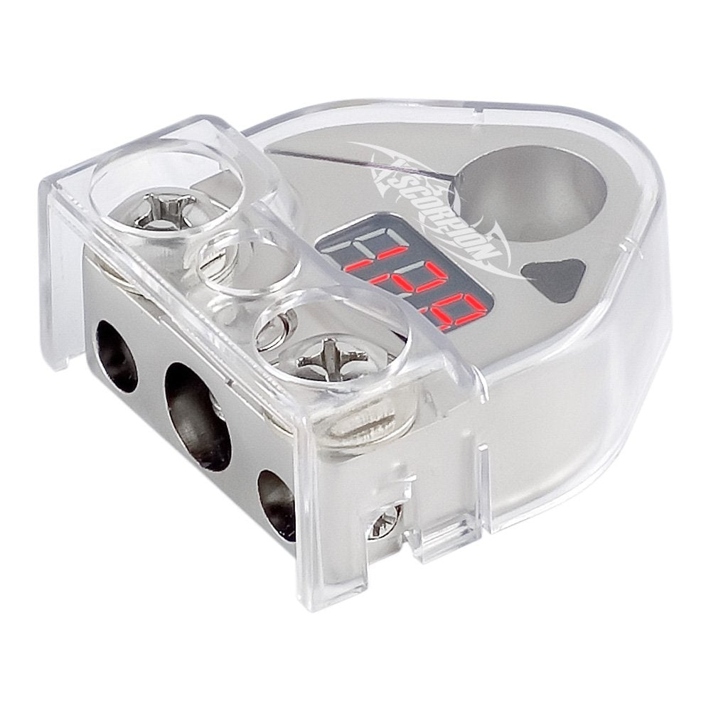 Xscorpion DBT024RP Platinum Digital Battery Terminal with Screw Terminals for any AWG Wire