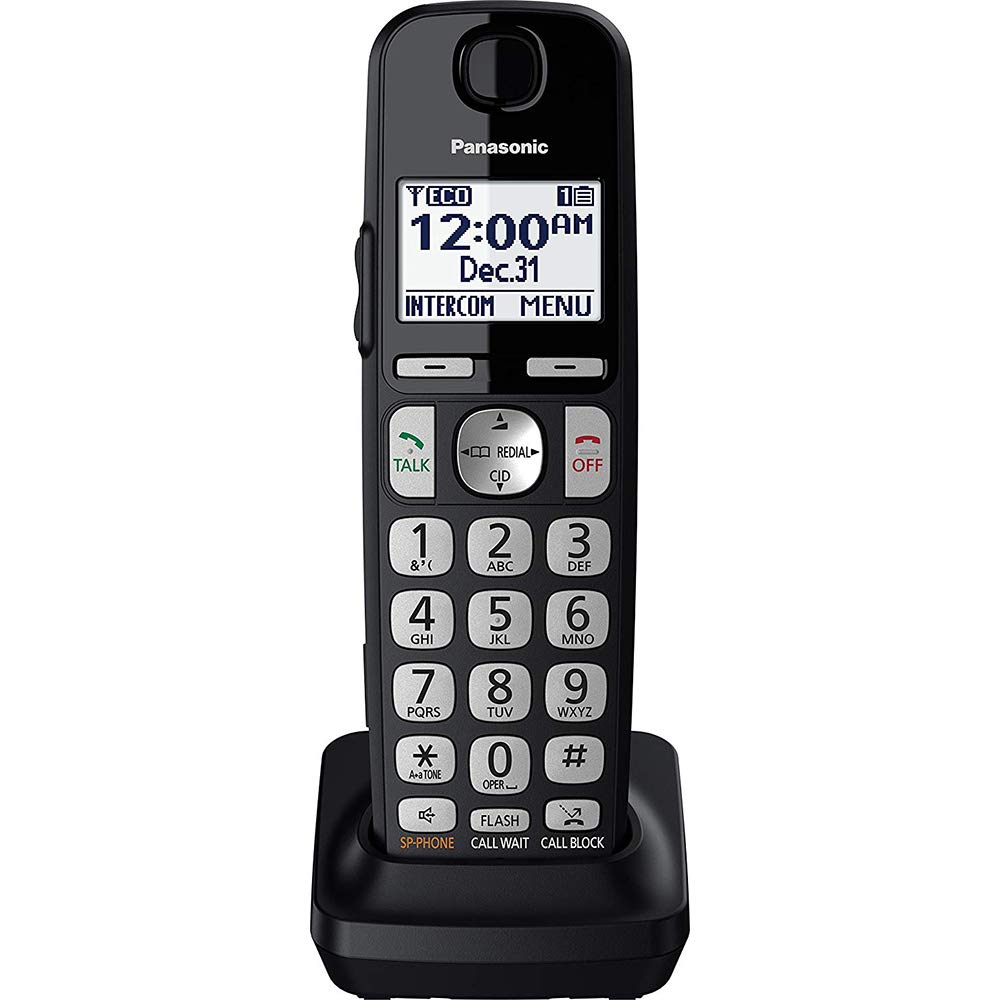 Panasonic Accessory Cordless Handset (Kx Tgea40B1) For Panasonic Kx Tge433B/Kx Tge445B Telephone Models, Black